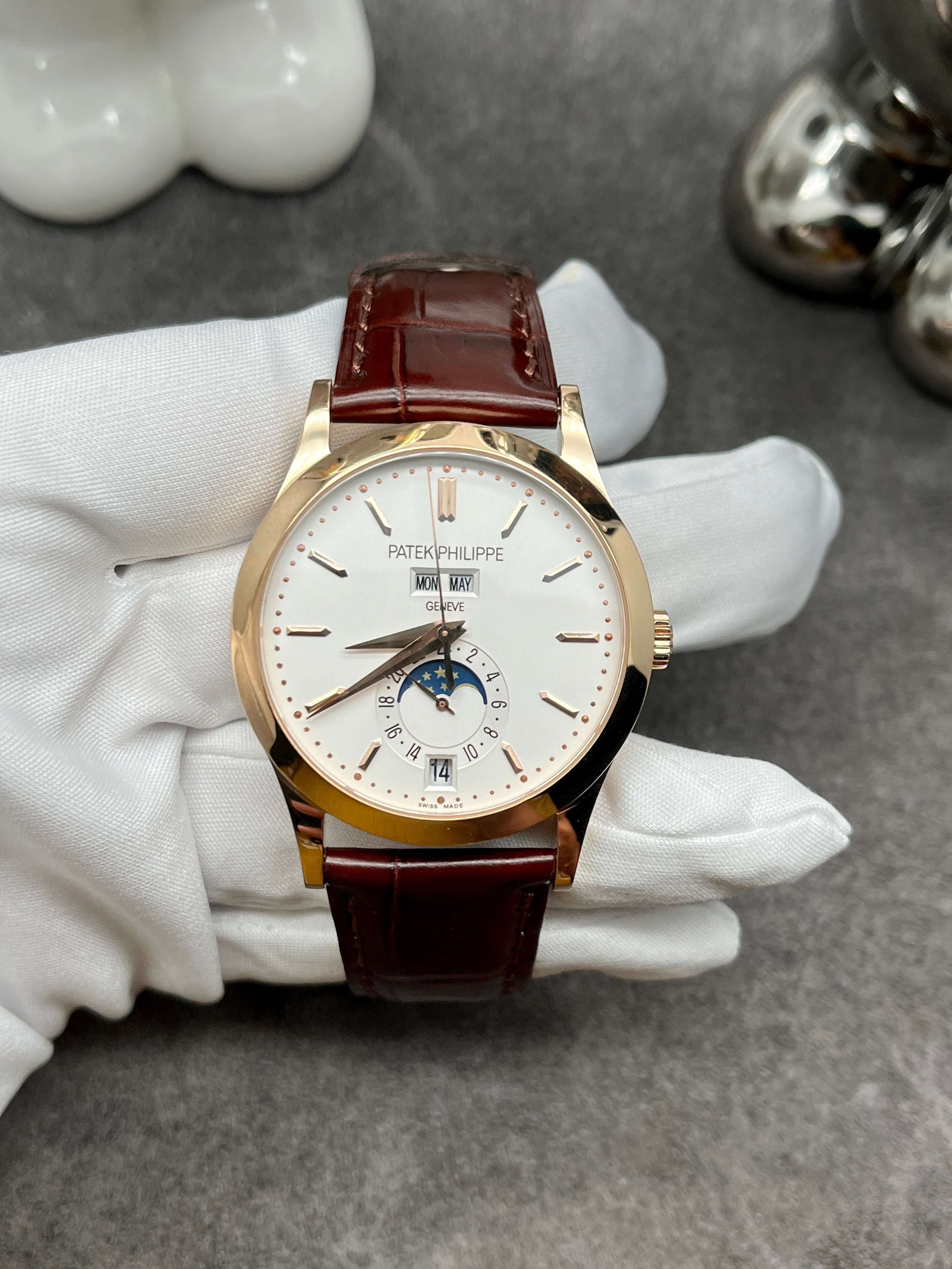 Patek Philippe Annual Calendar 5396R-011 with 38mm 18ct Rose Gold case
