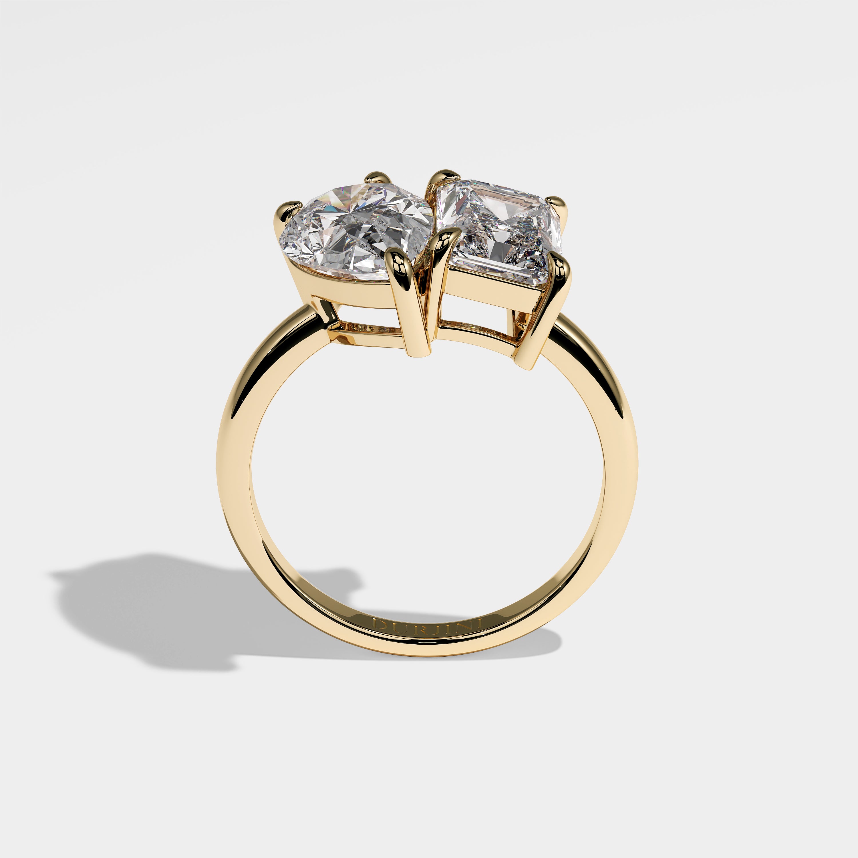 Prophecy Diamond Pear Engagement Ring 18K Yellow Gold 4.00ct