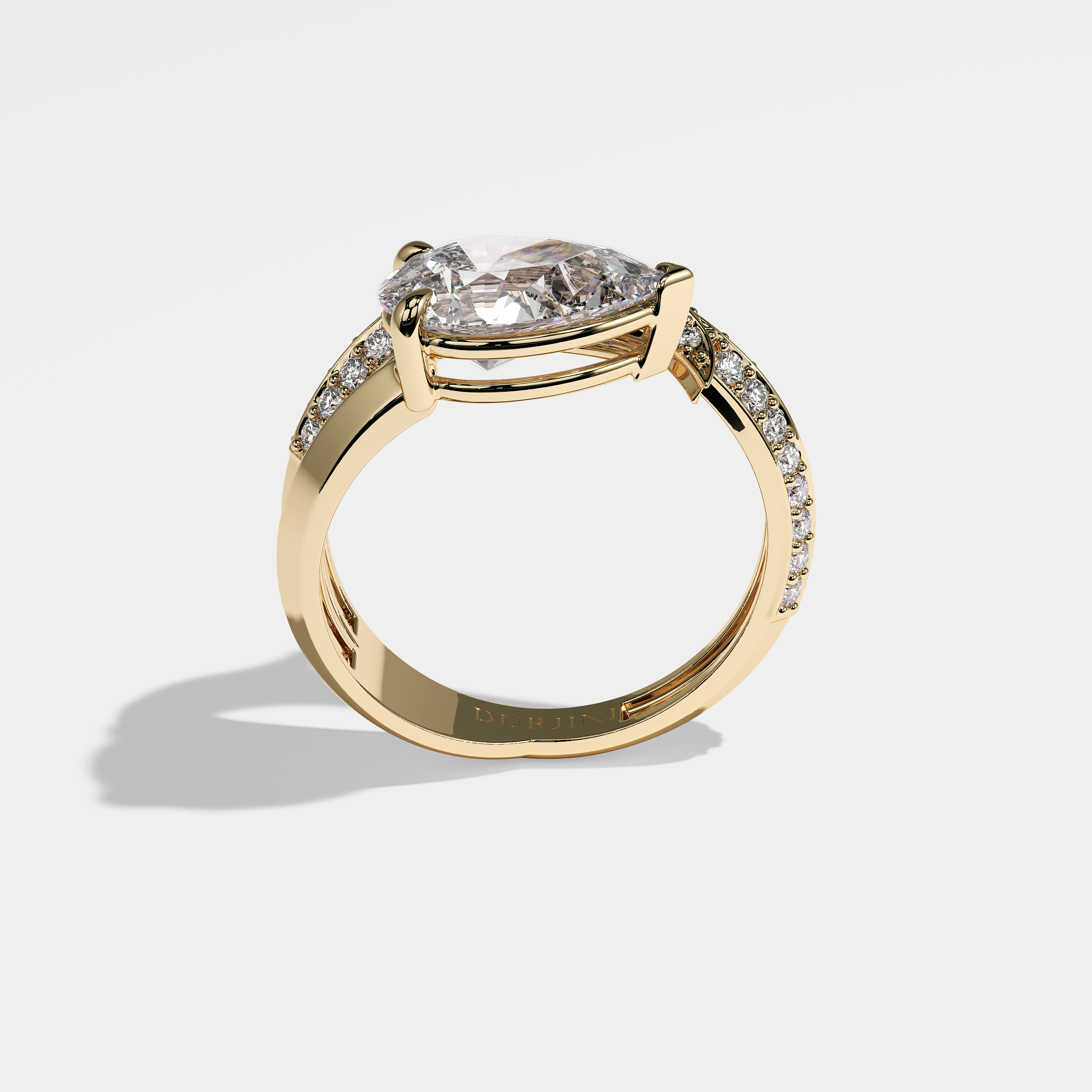 Marisol Diamond Pear Engagement Ring 18K Yellow Gold 7.00ct