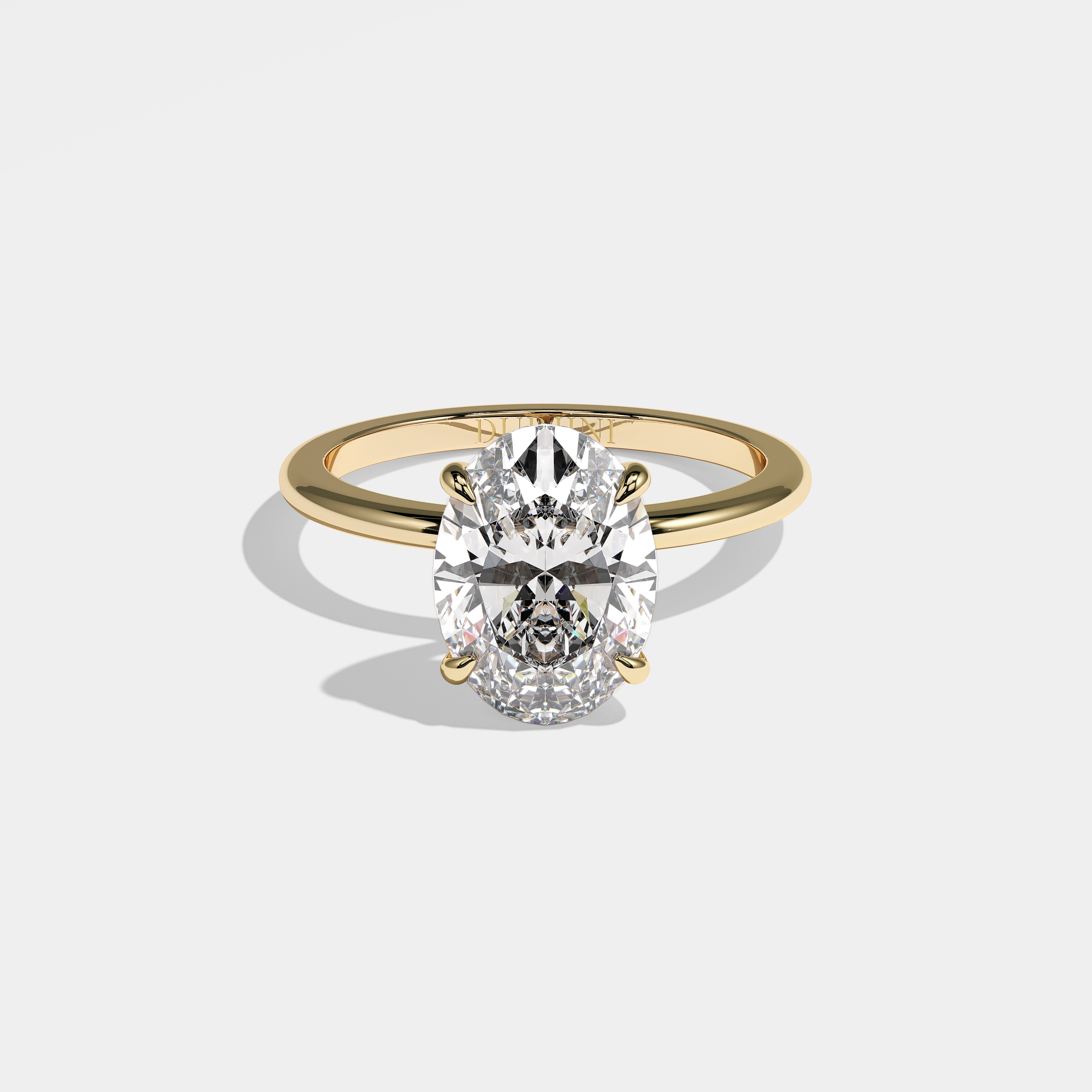Maya Diamond Oval Halo Engagement Ring 18K Yellow Gold 5.50ct