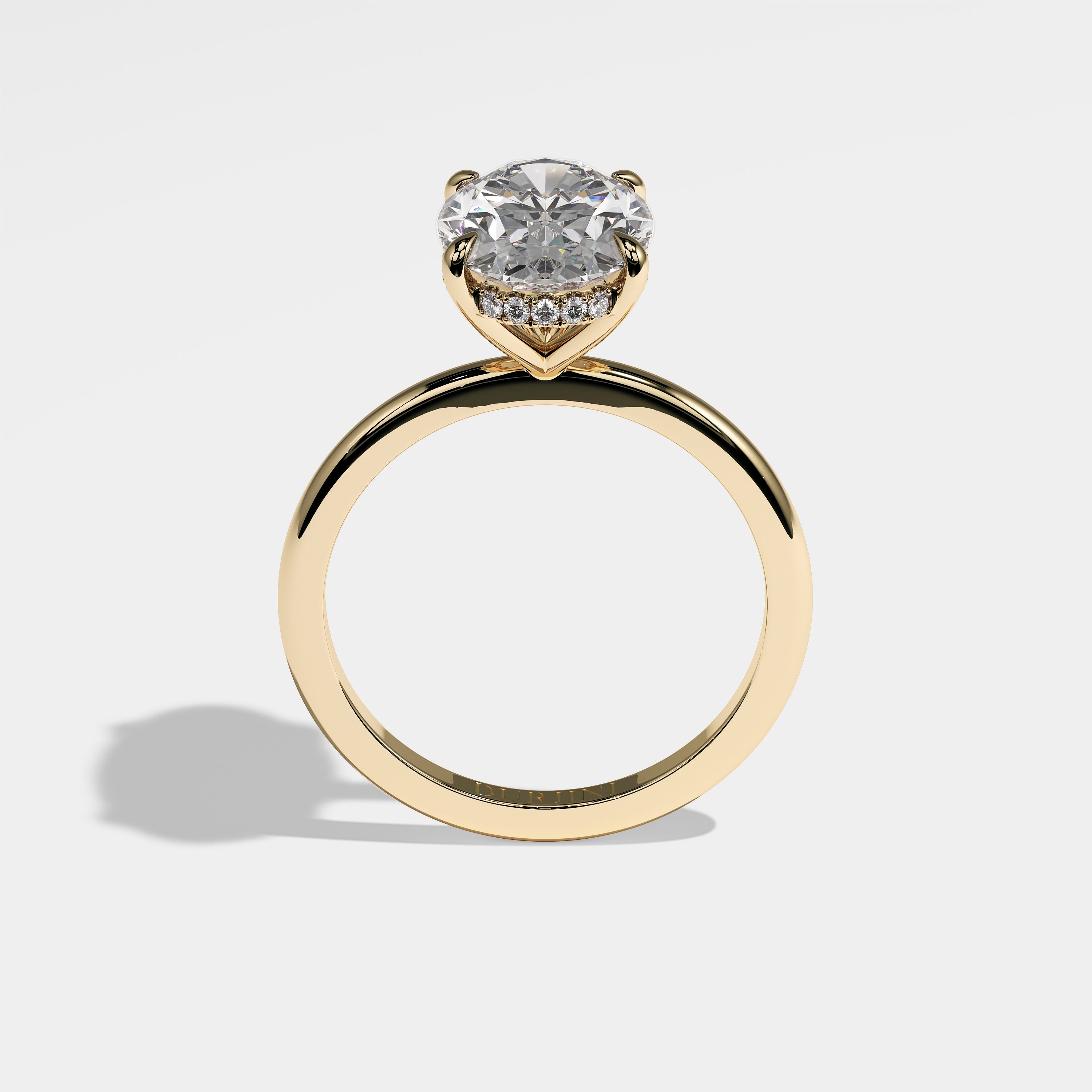 Maya Diamond Oval Halo Engagement Ring 18K Yellow Gold 5.50ct