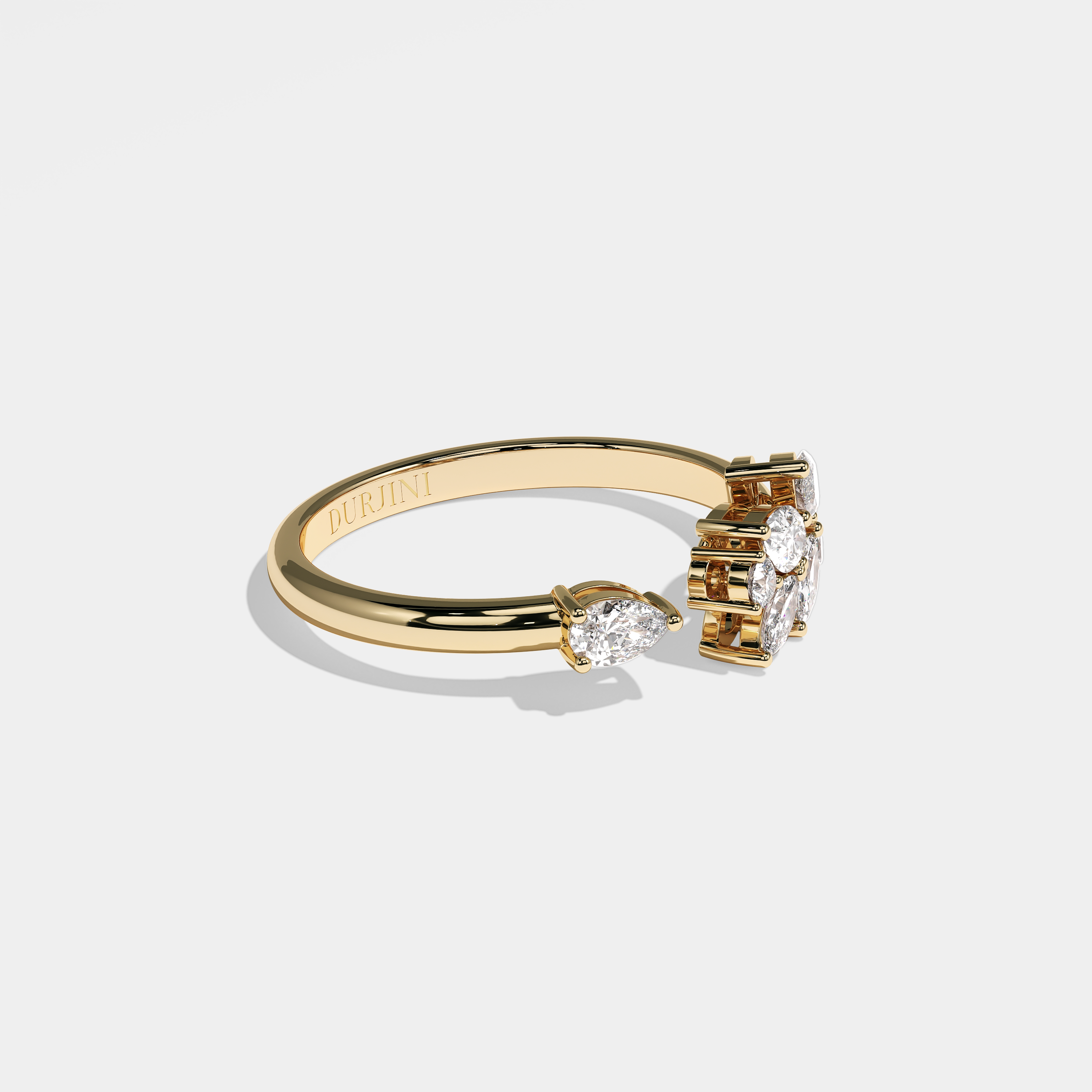 Meadow Diamond Marquise Engagement Ring 18K Yellow Gold 2.50ct