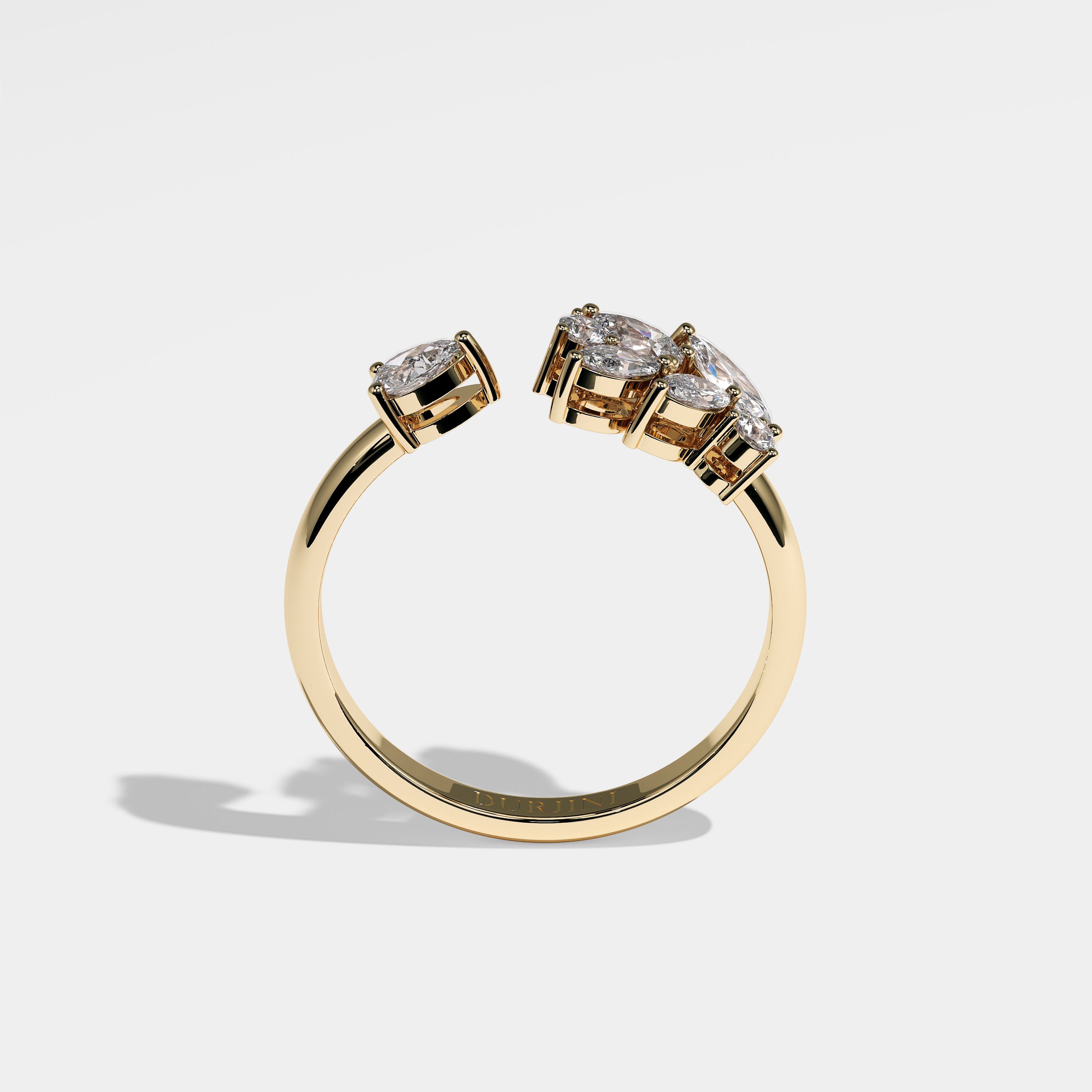 Meadow Diamond Marquise Engagement Ring 18K Yellow Gold 2.50ct
