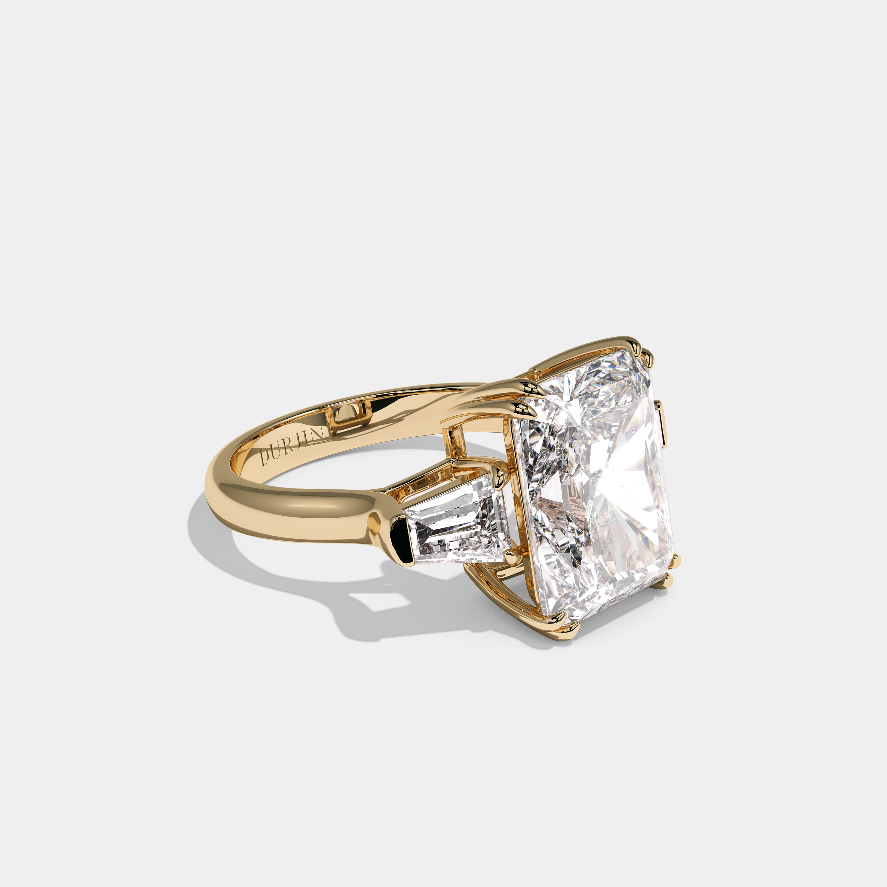 Right View – Kurbãni Durjini Solenne Royale Diamond Radiant Halo Engagement Ring