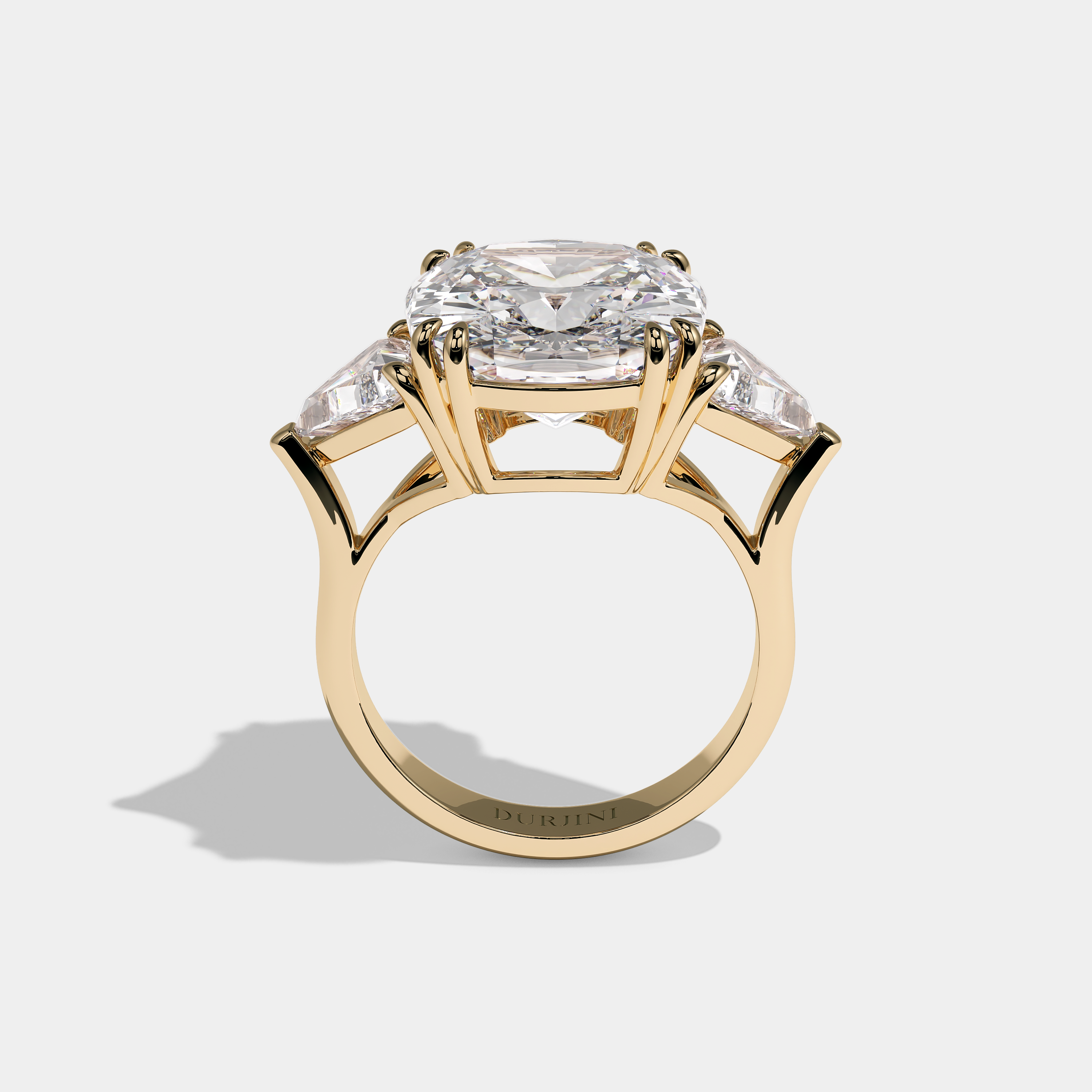 Full View – Kurbãni Durjini Ravelle Royale Diamond Cushion Engagement Ring