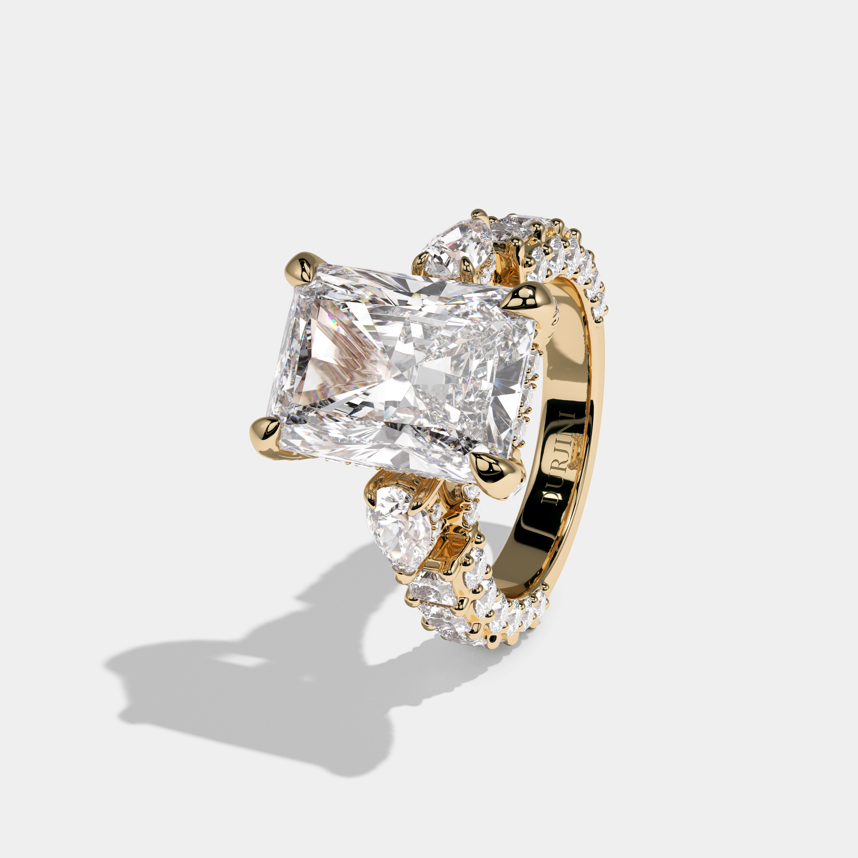Charlotte Radiant Cut Diamond Engagement Ring 15ct 18K Yellow Gold