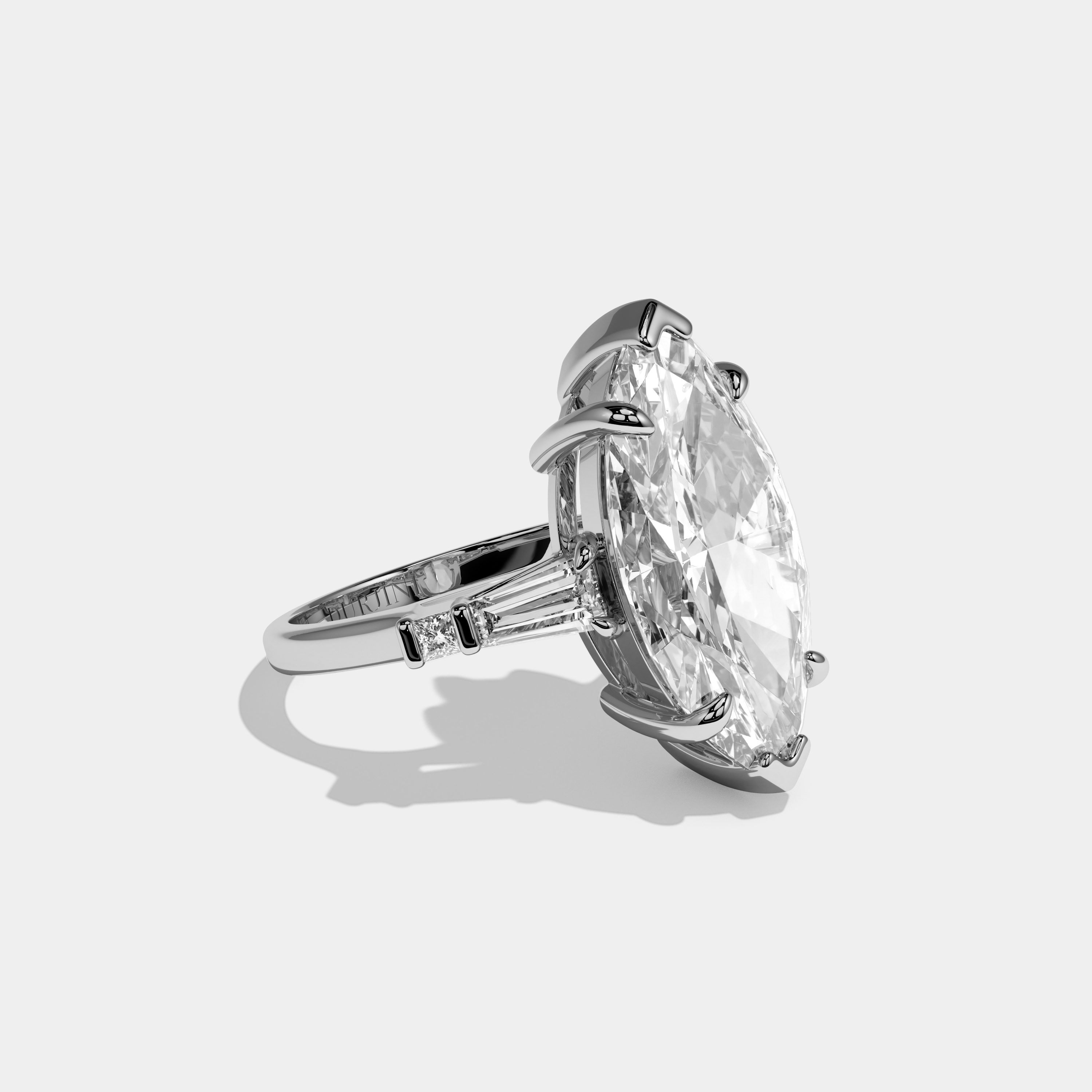 Daisy Marquise Cut Diamond Halo Engagement Ring 9ct 18k White Gold