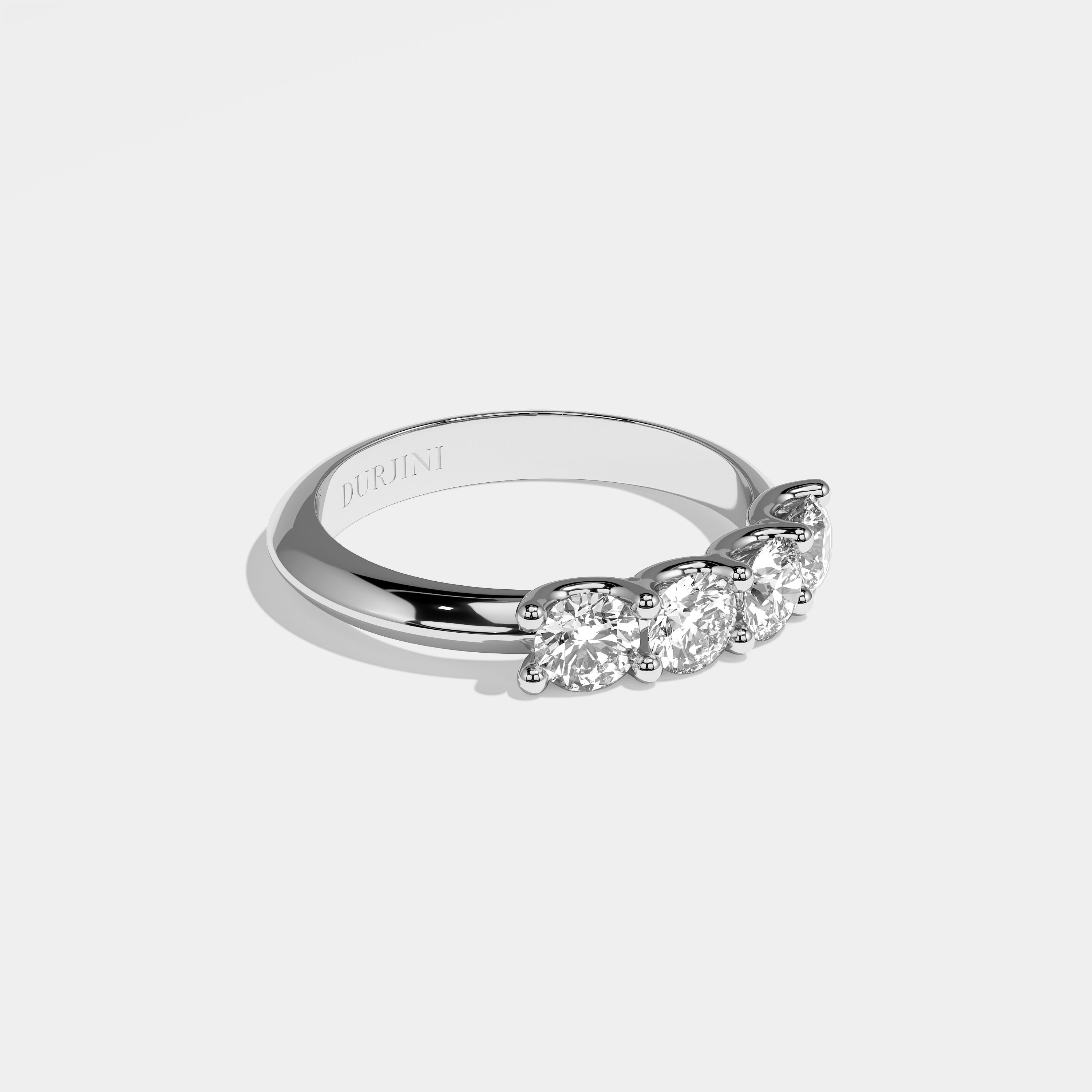 Right View – Kurbãni Durjini Apolline Diamond Round Brilliant Engagement Ring White Gold
