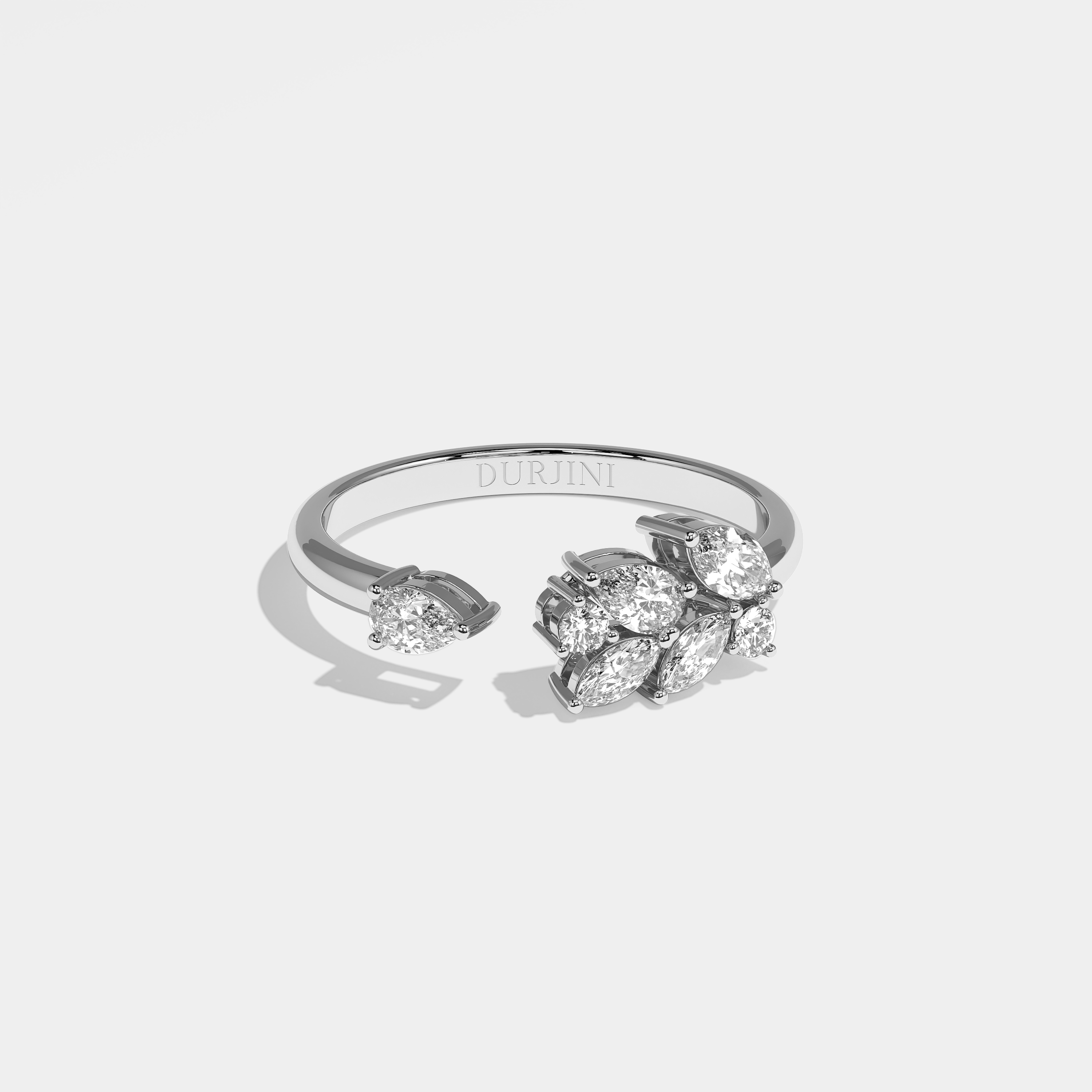 Aimée Diamond Marquise Engagement Ring 18K White Gold 2.50ct