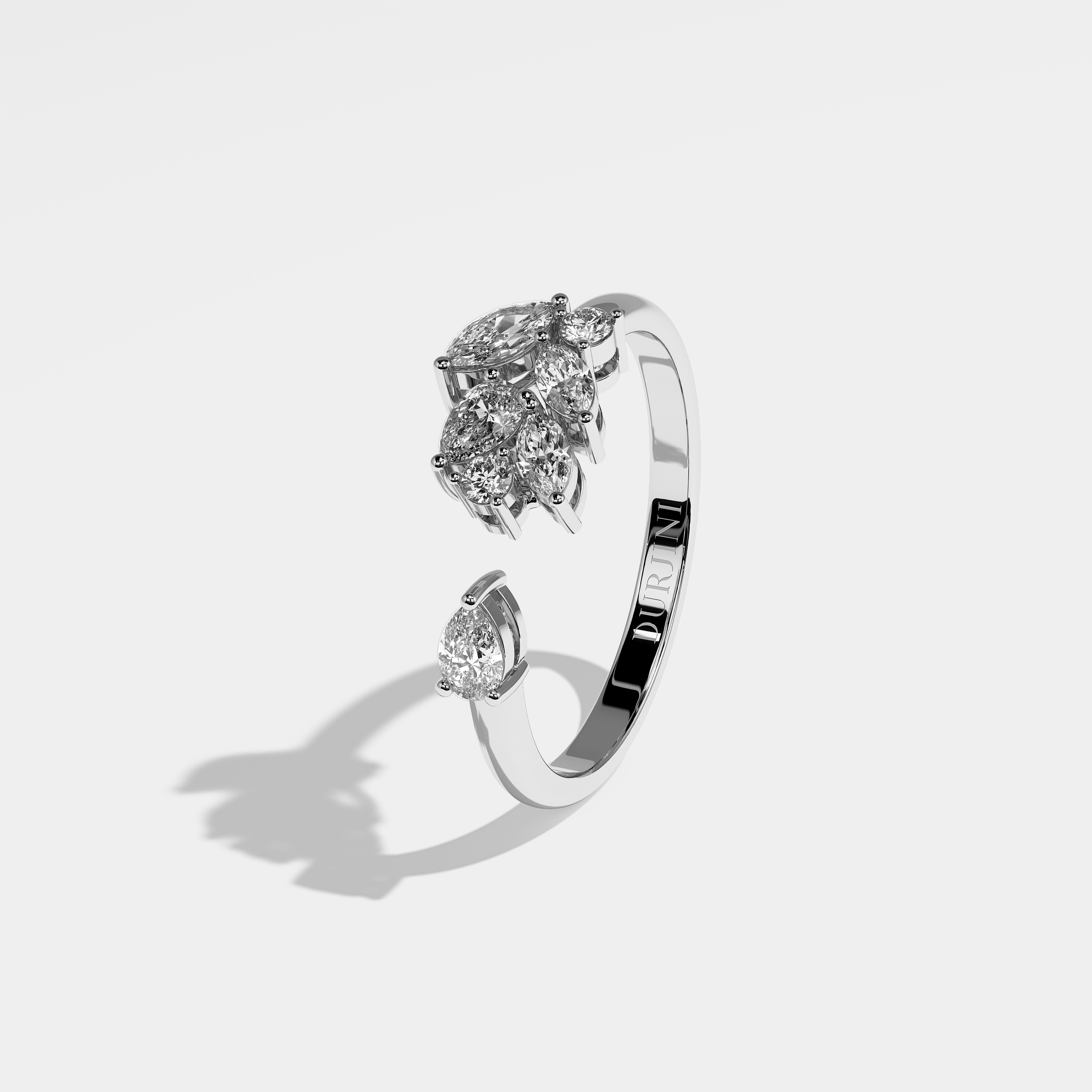 Aimée Diamond Marquise Engagement Ring 18K White Gold 2.50ct