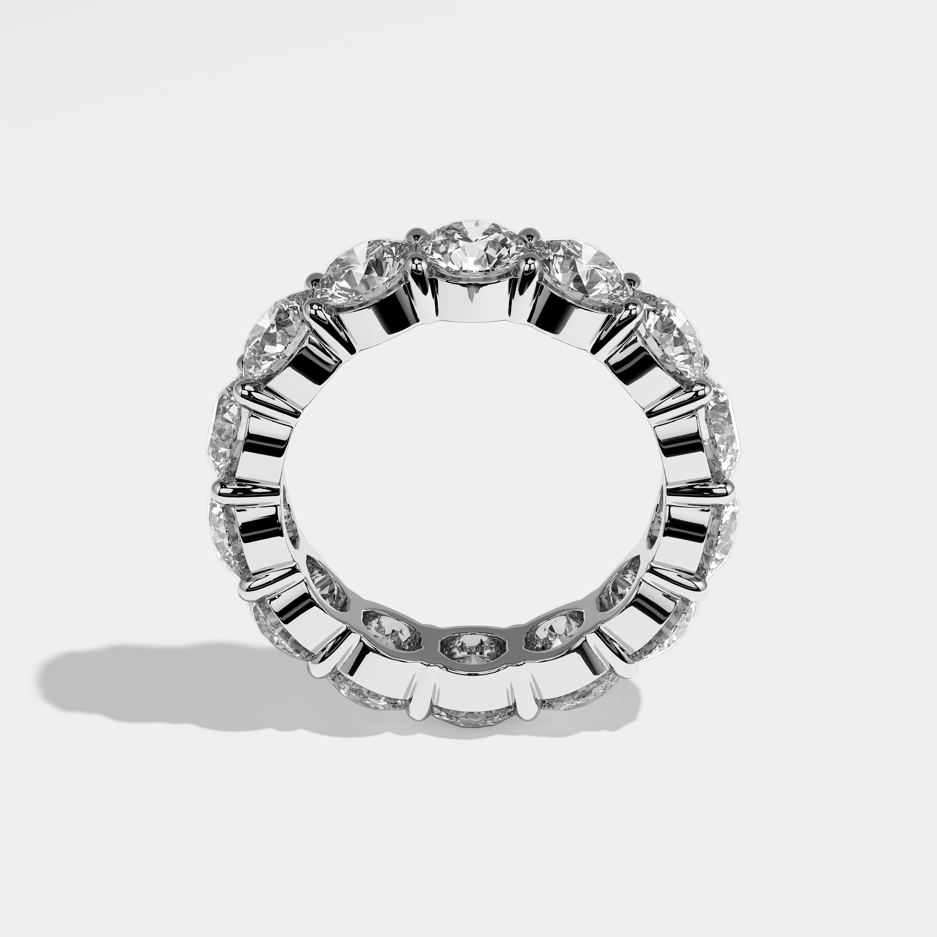 Arabella Diamond Round Brilliant Eternity Ring 18K White Gold 9.00ct