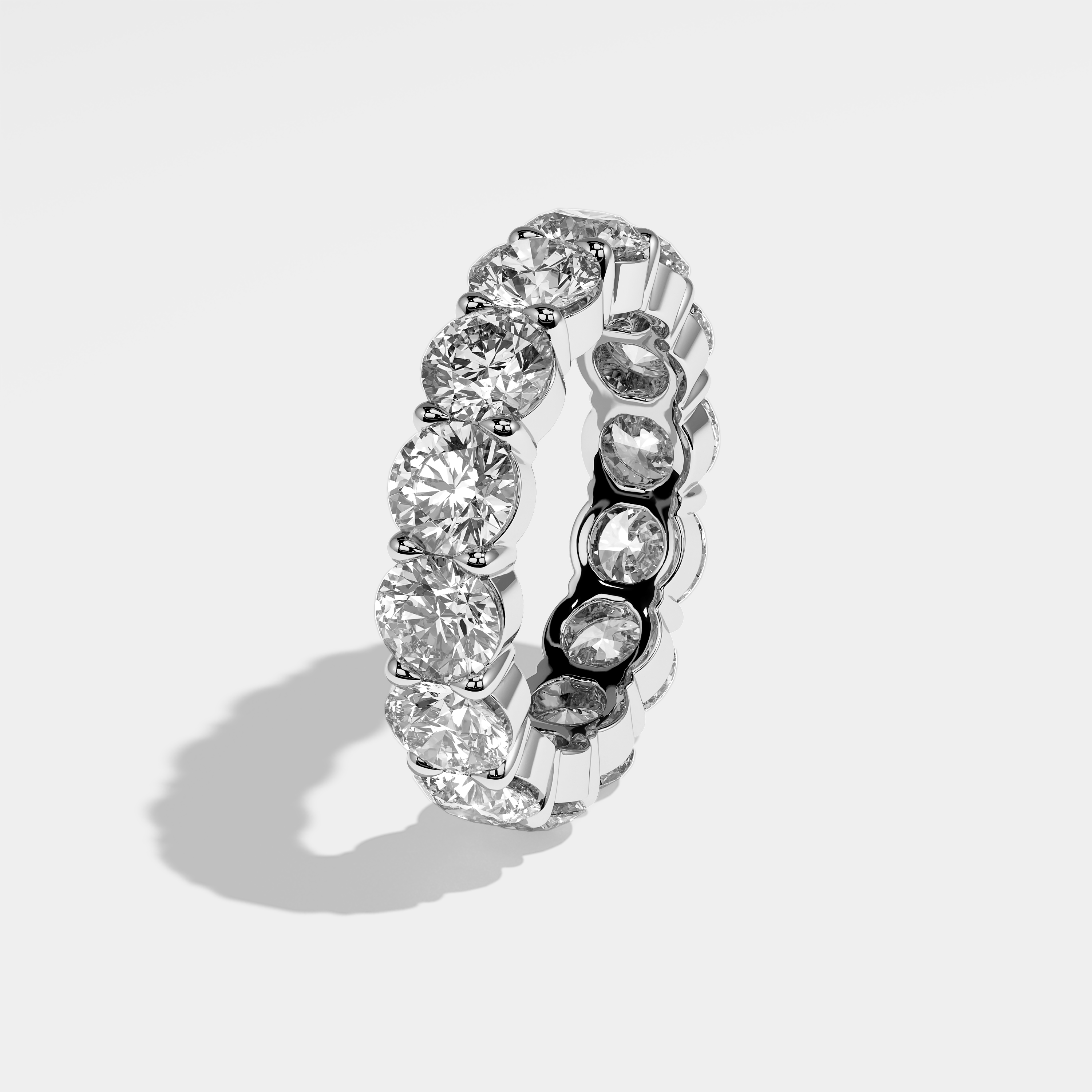 Arabella Diamond Round Brilliant Eternity Ring 18K White Gold 9.00ct