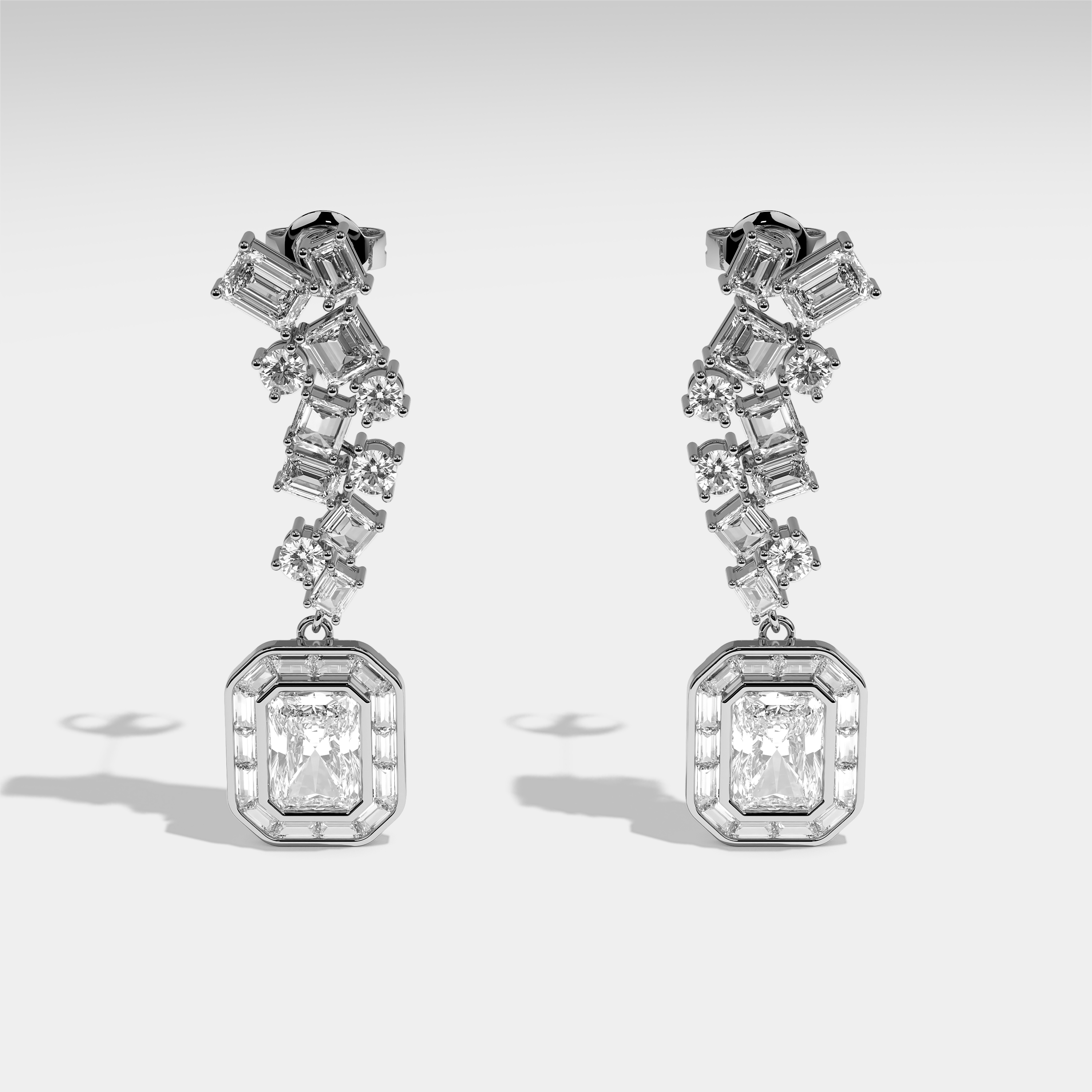 Anastasia Diamond Earrings 18K White Gold 20.00ct