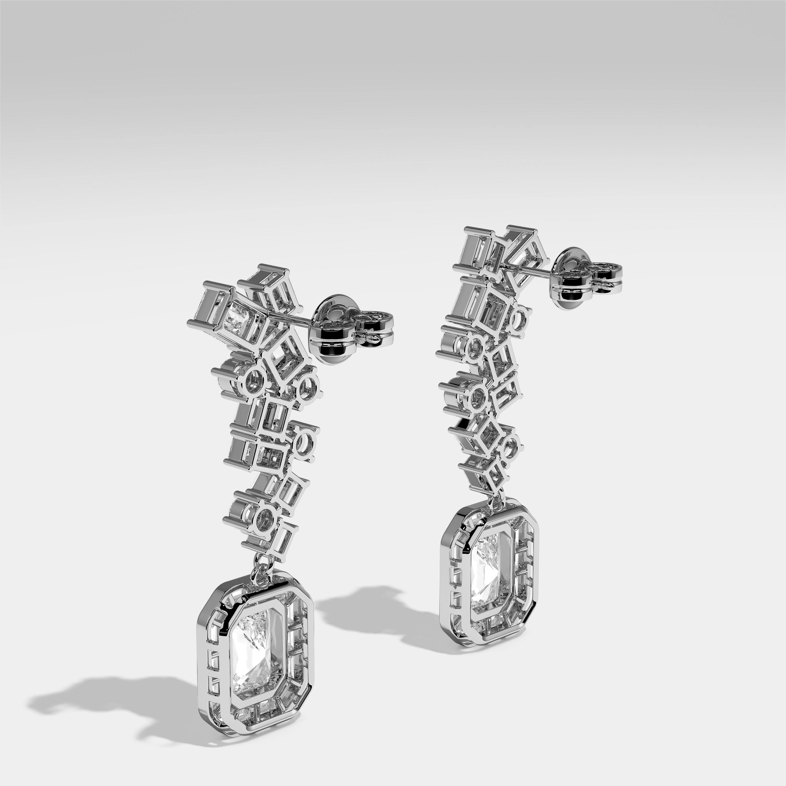 Anastasia Diamond Earrings 18K White Gold 20.00ct
