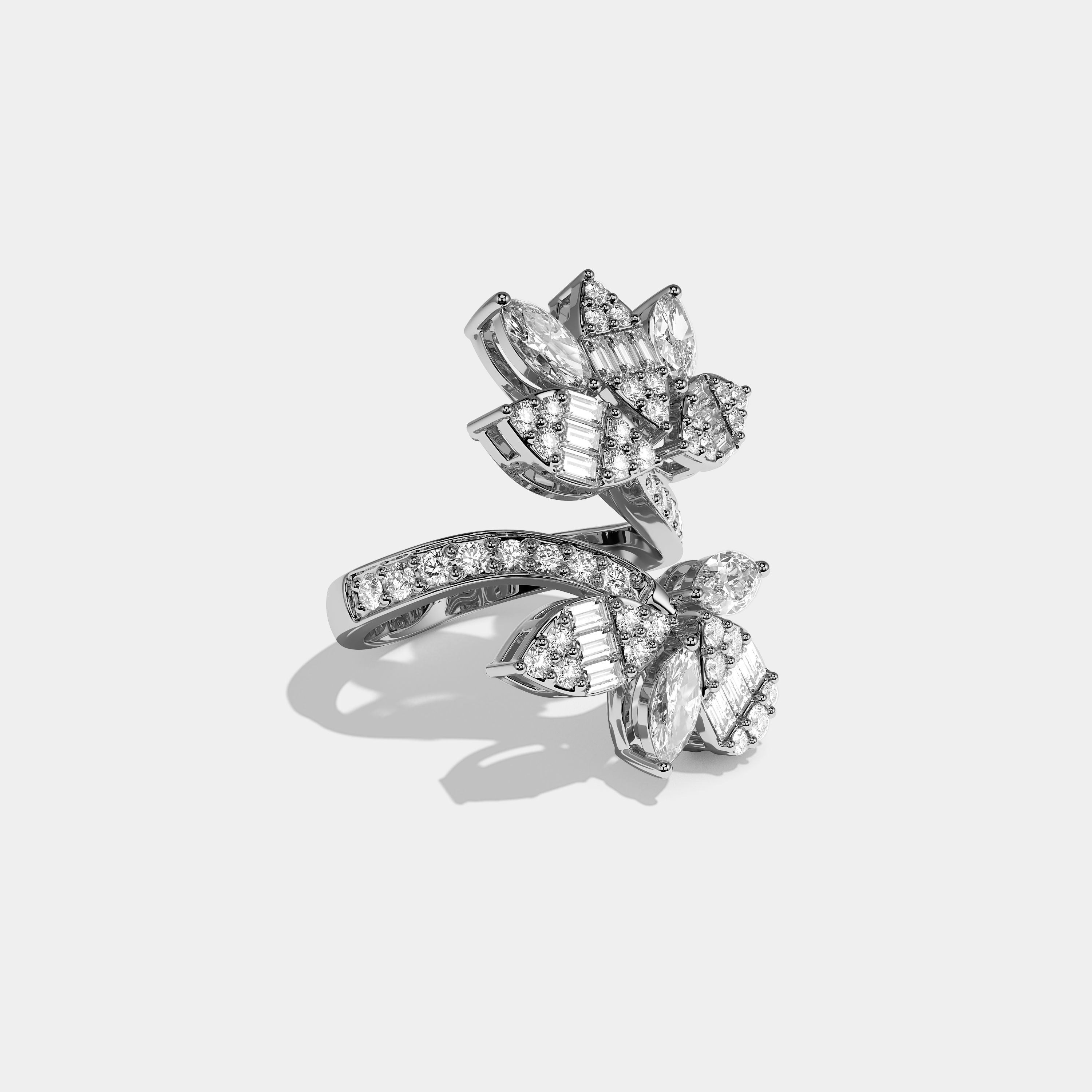 Right View – Kurbãni Durjini Eden Lumiere Diamond Marquise Engagement Ring White Gold