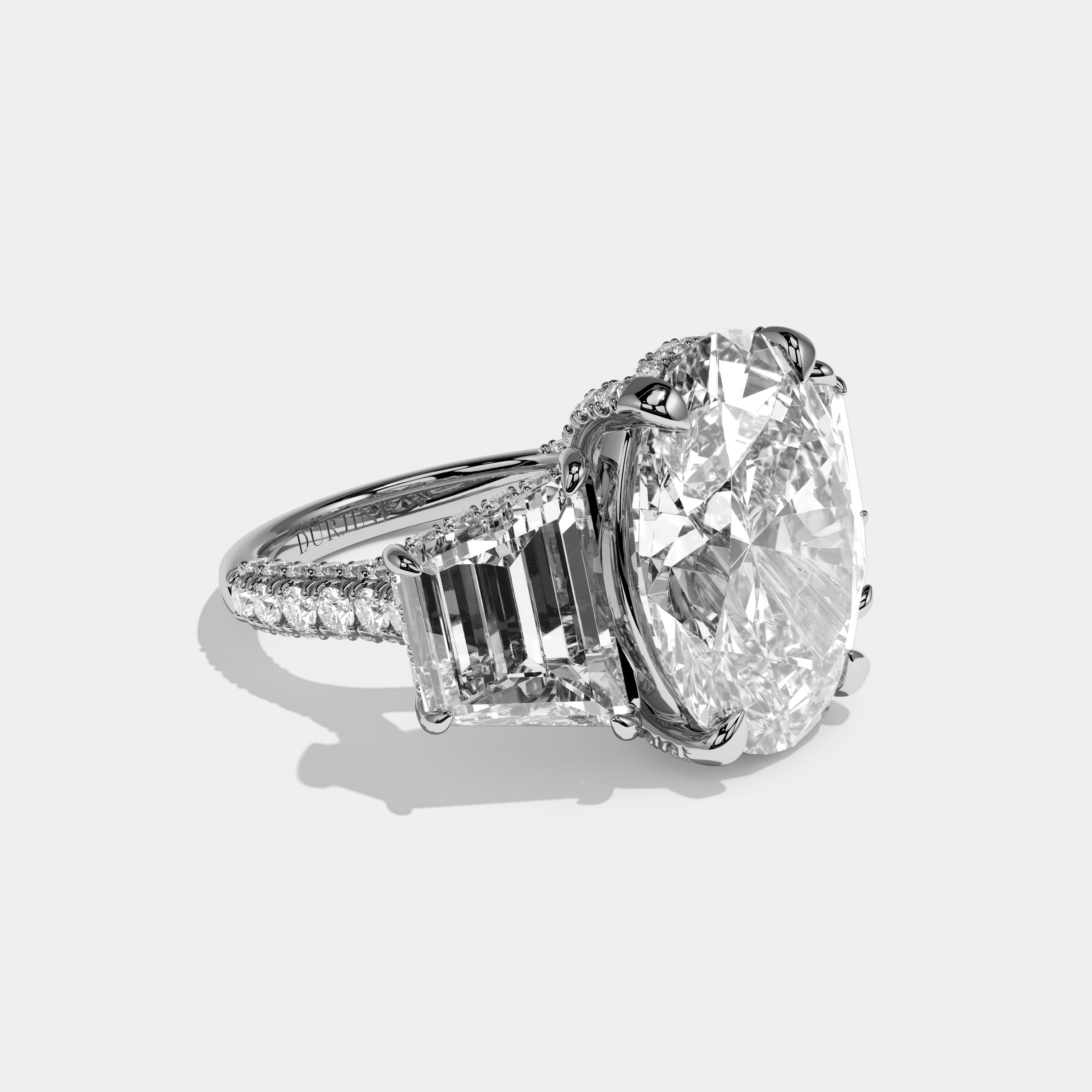 Hannah Oval Cut Diamond Engagement Ring 15ct 18K White Gold