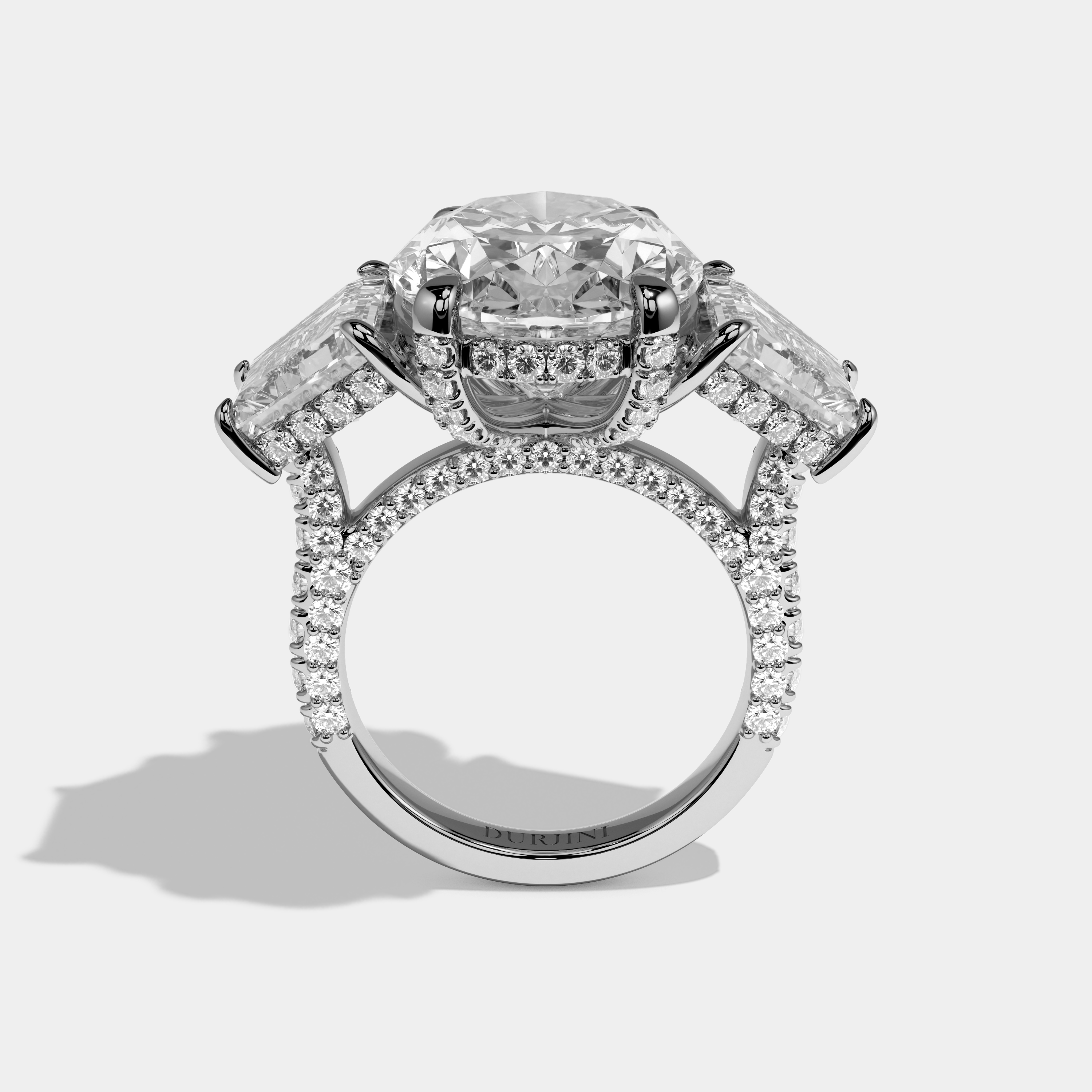 Hannah Oval Cut Diamond Engagement Ring 15ct 18K White Gold