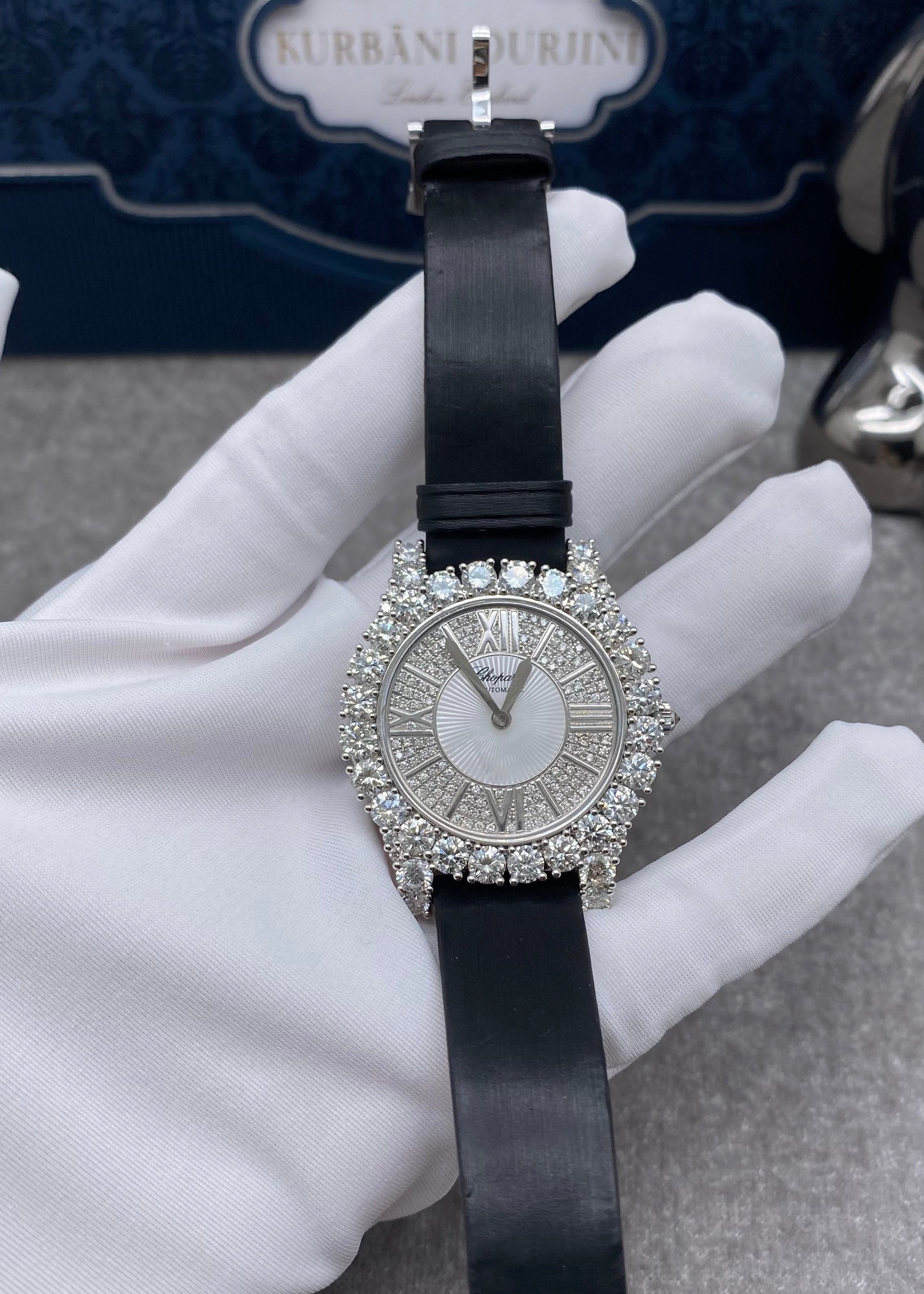 Original Chopard Heure du Diamant Automatic Diamond Dial Ladies Watch 139419-1401