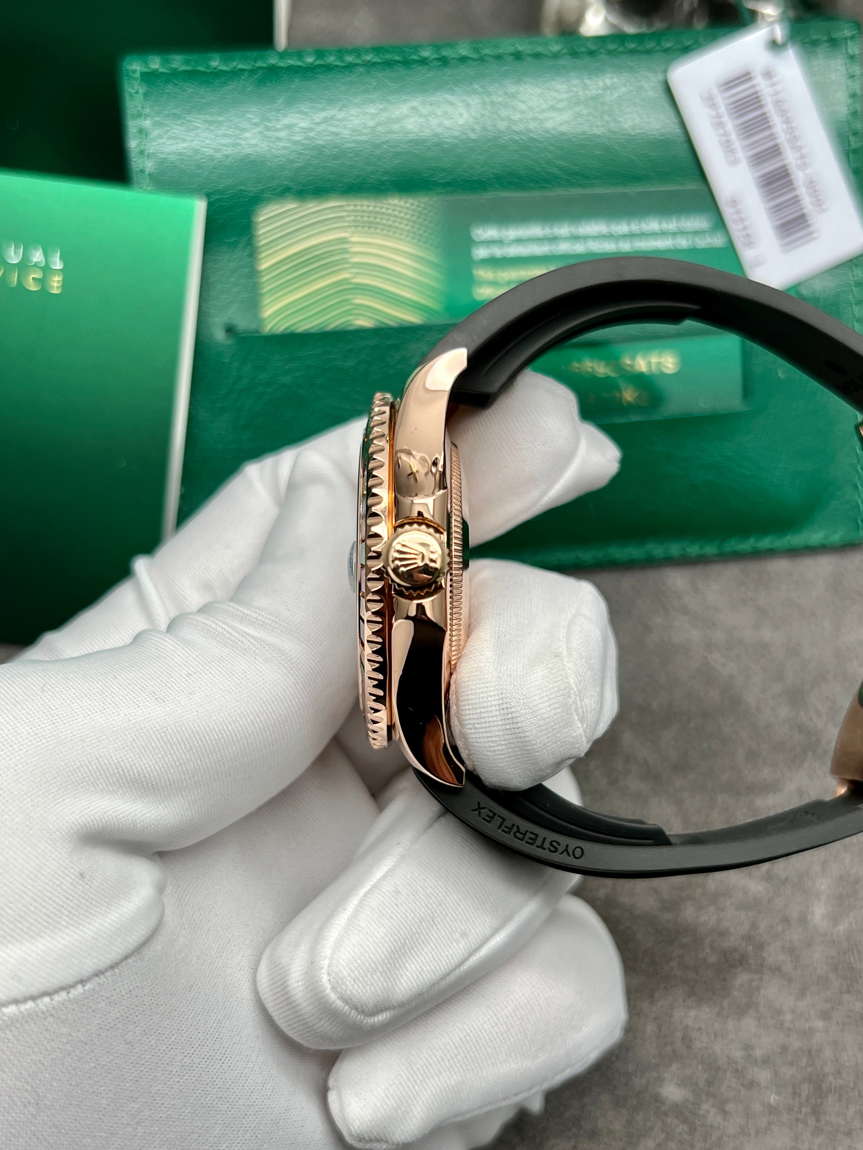 Rolex Yacht-Master Rainbow Haribo with Pave Dial in Rose Gold