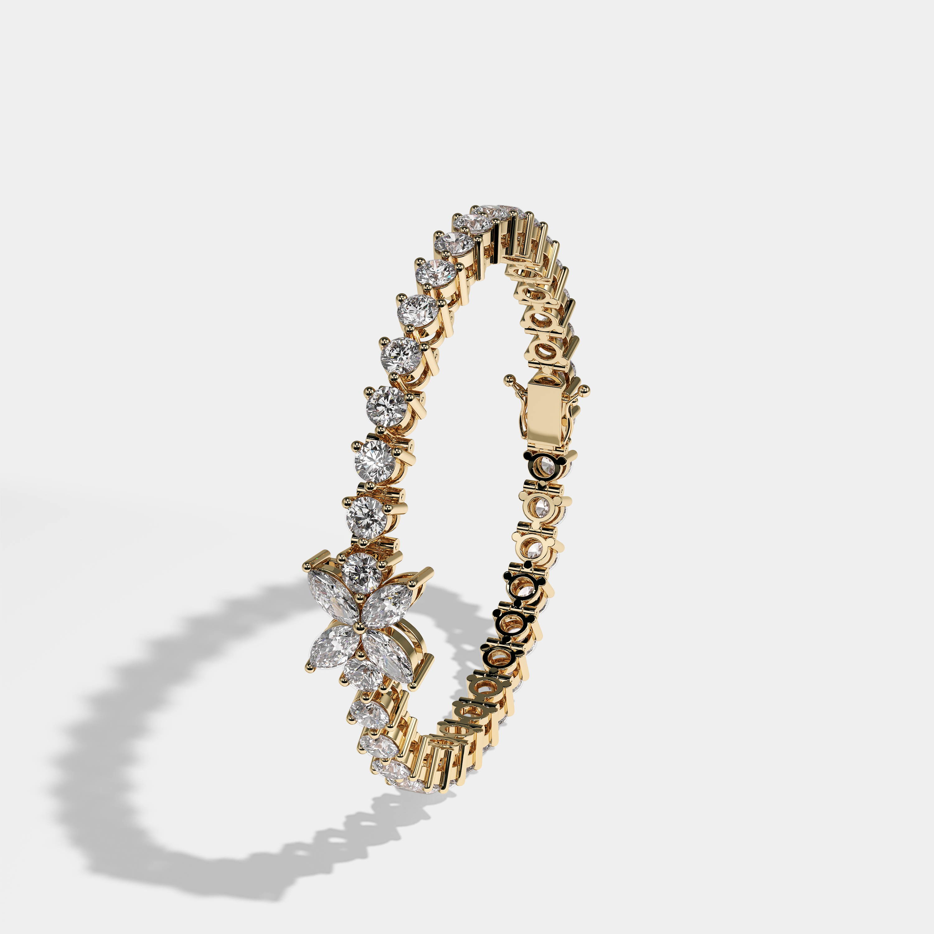 Pulsera de tenis Durjini | Amarillo