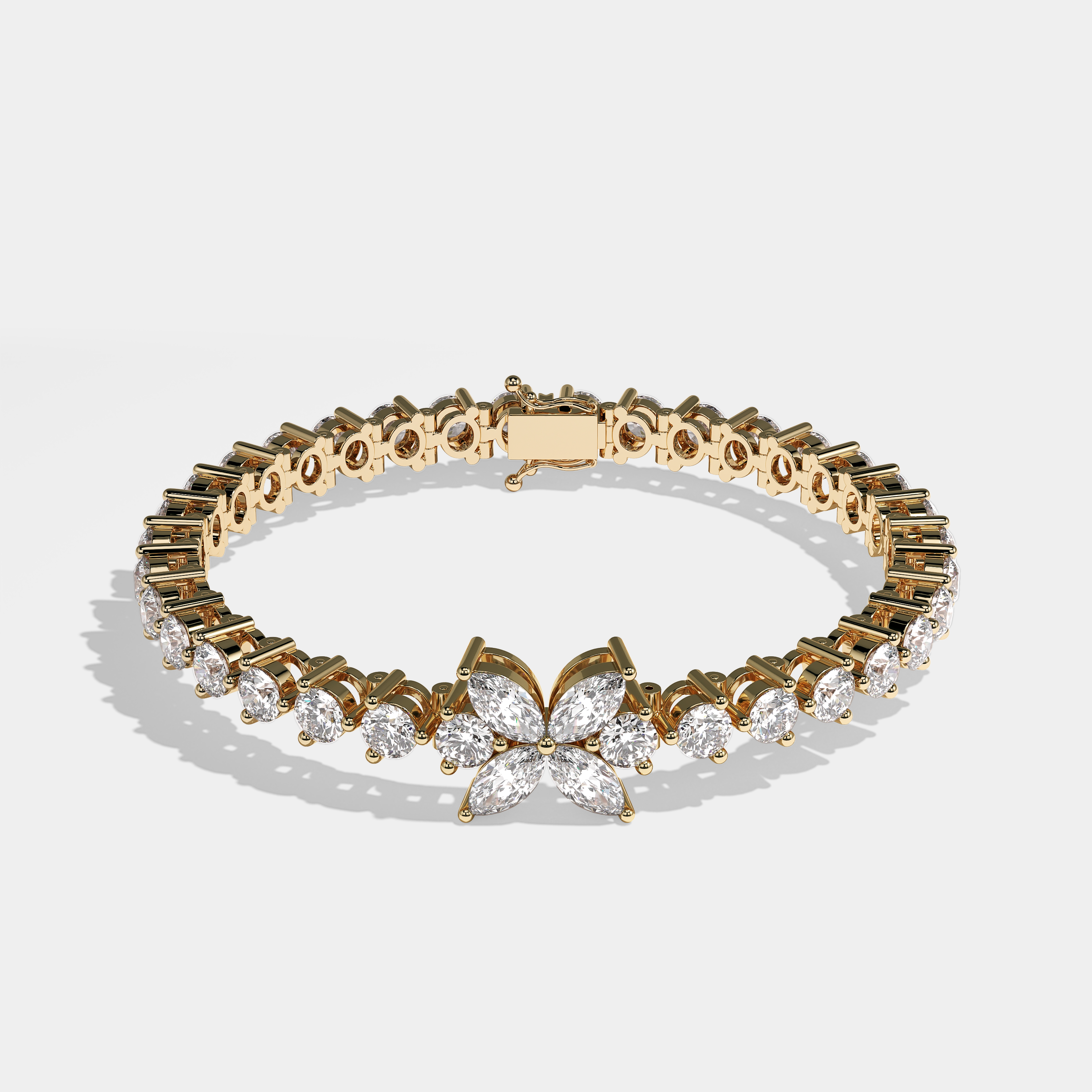 Pulsera de tenis Durjini | Amarillo