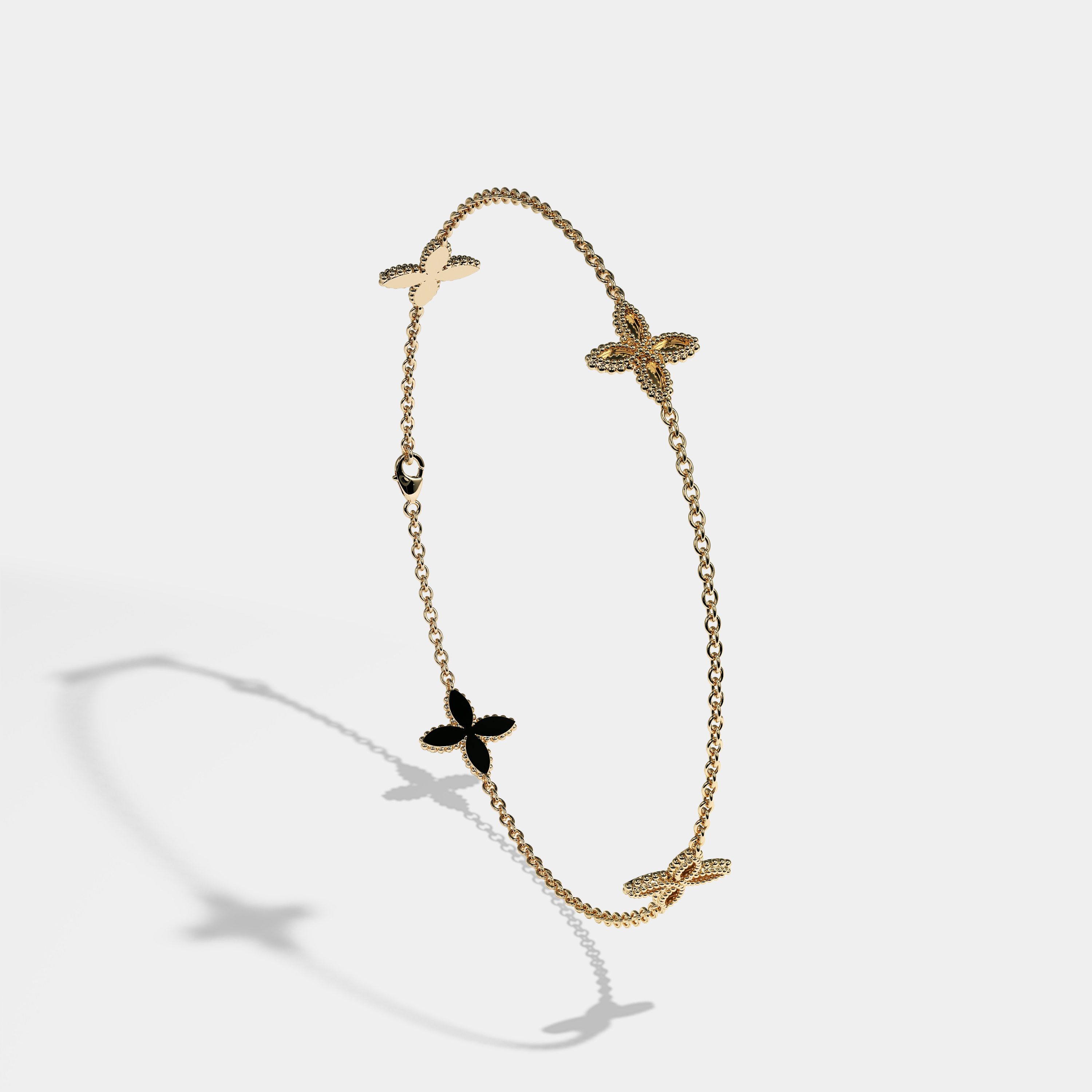 Enchantress Solid Bracelet 18K Yellow Gold