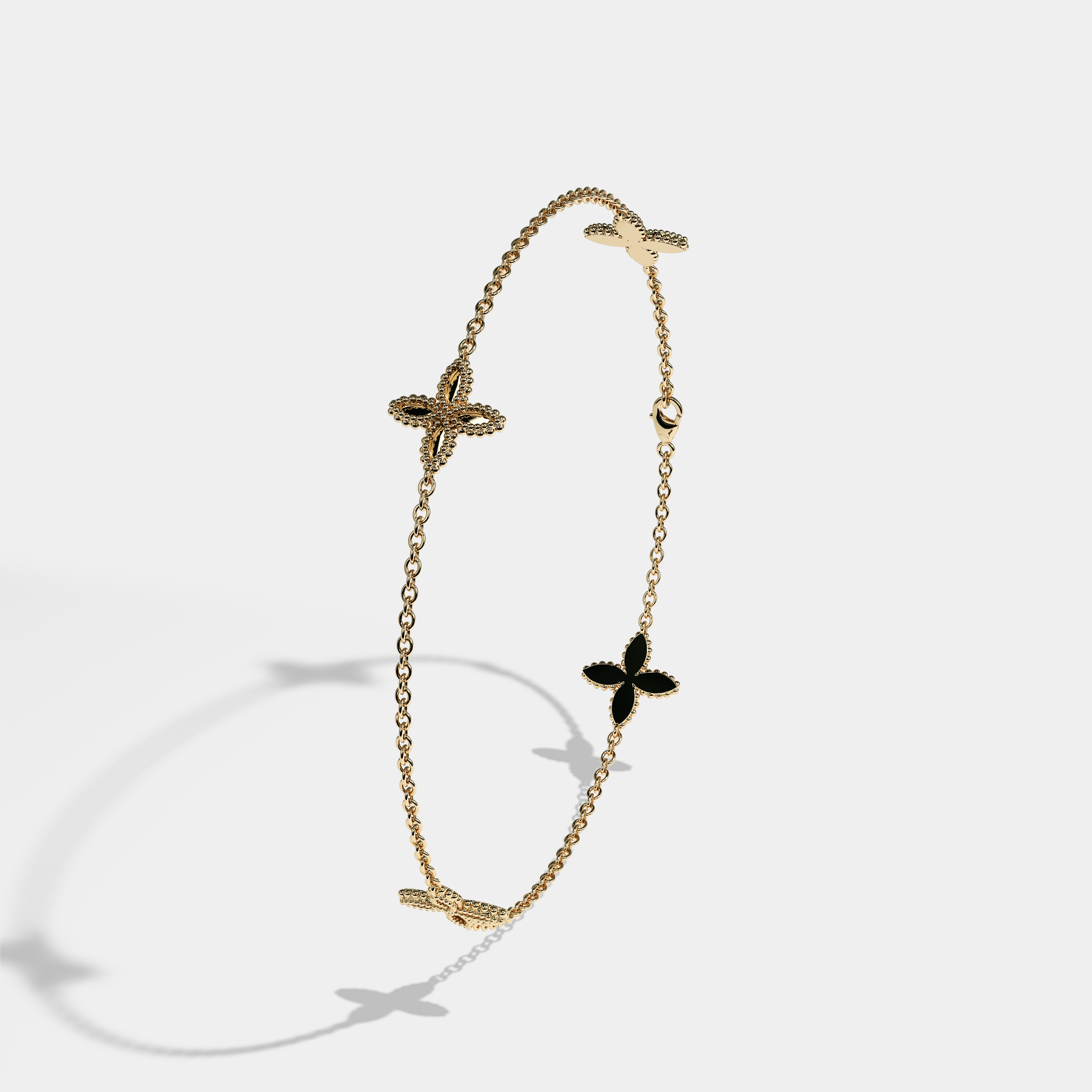 Enchantress Solid Bracelet 18K Yellow Gold