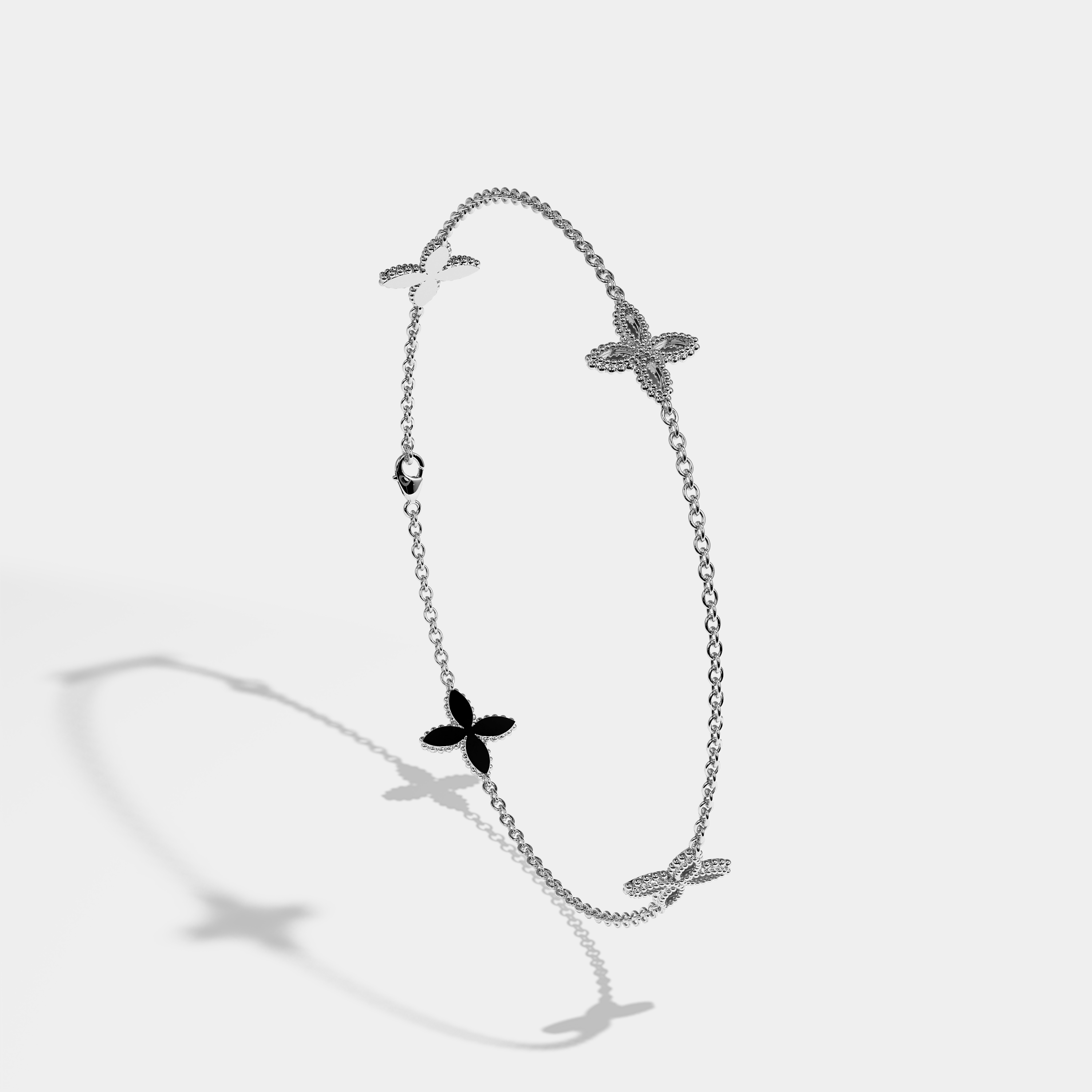 Enchantress Solid Bracelet 18K White Gold