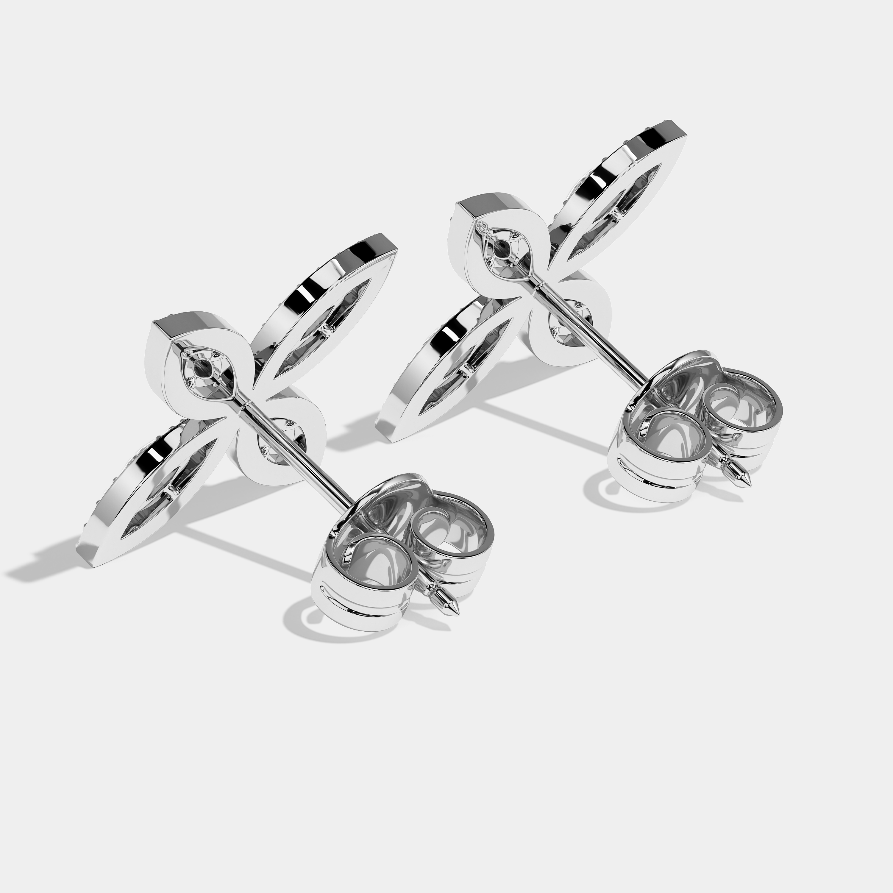 Durjini Marquise Cut Diamond Earrings White Gold 4.00ct