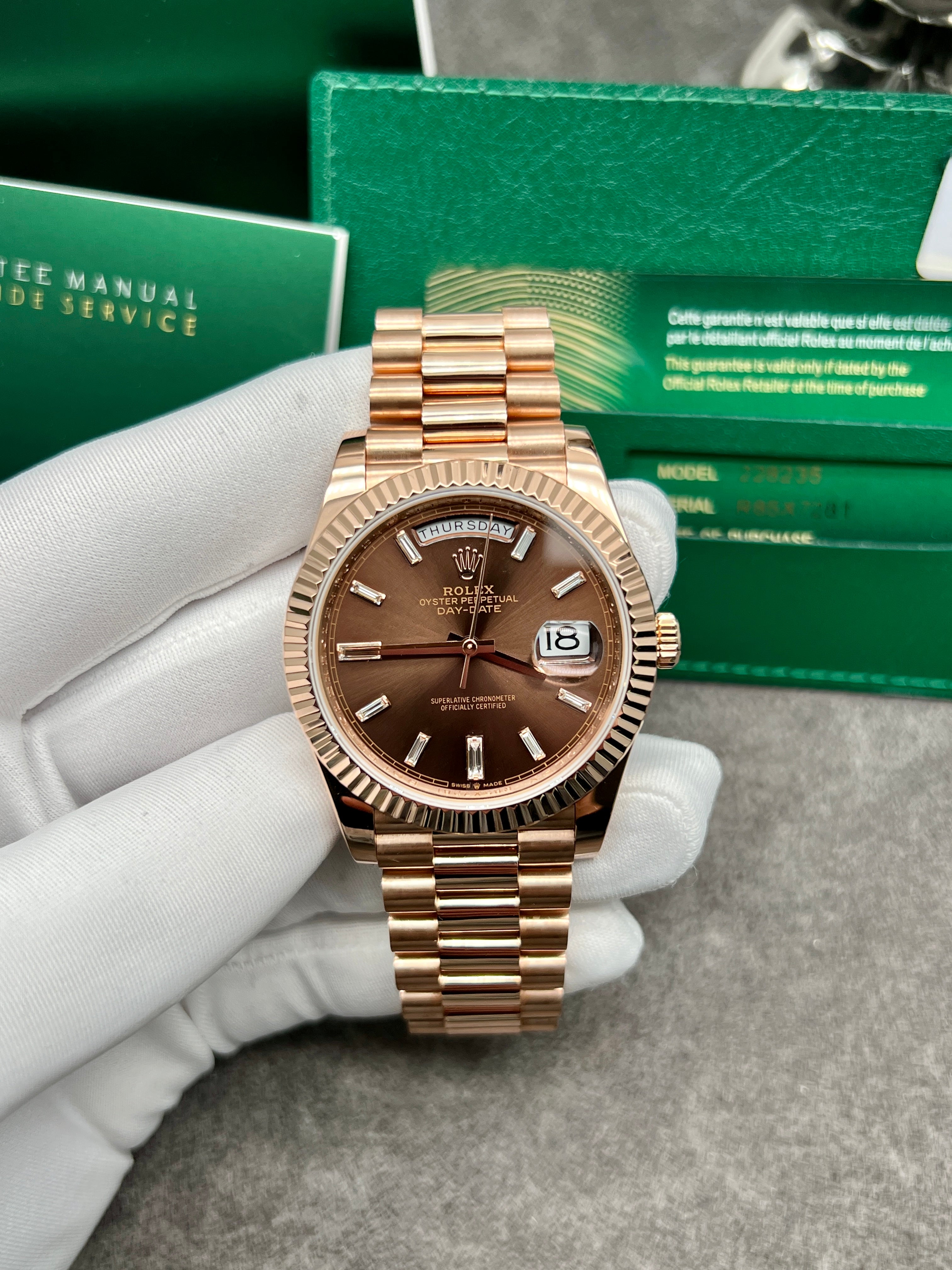 Rolex Day-Date 40 18K rose gold 40 mm