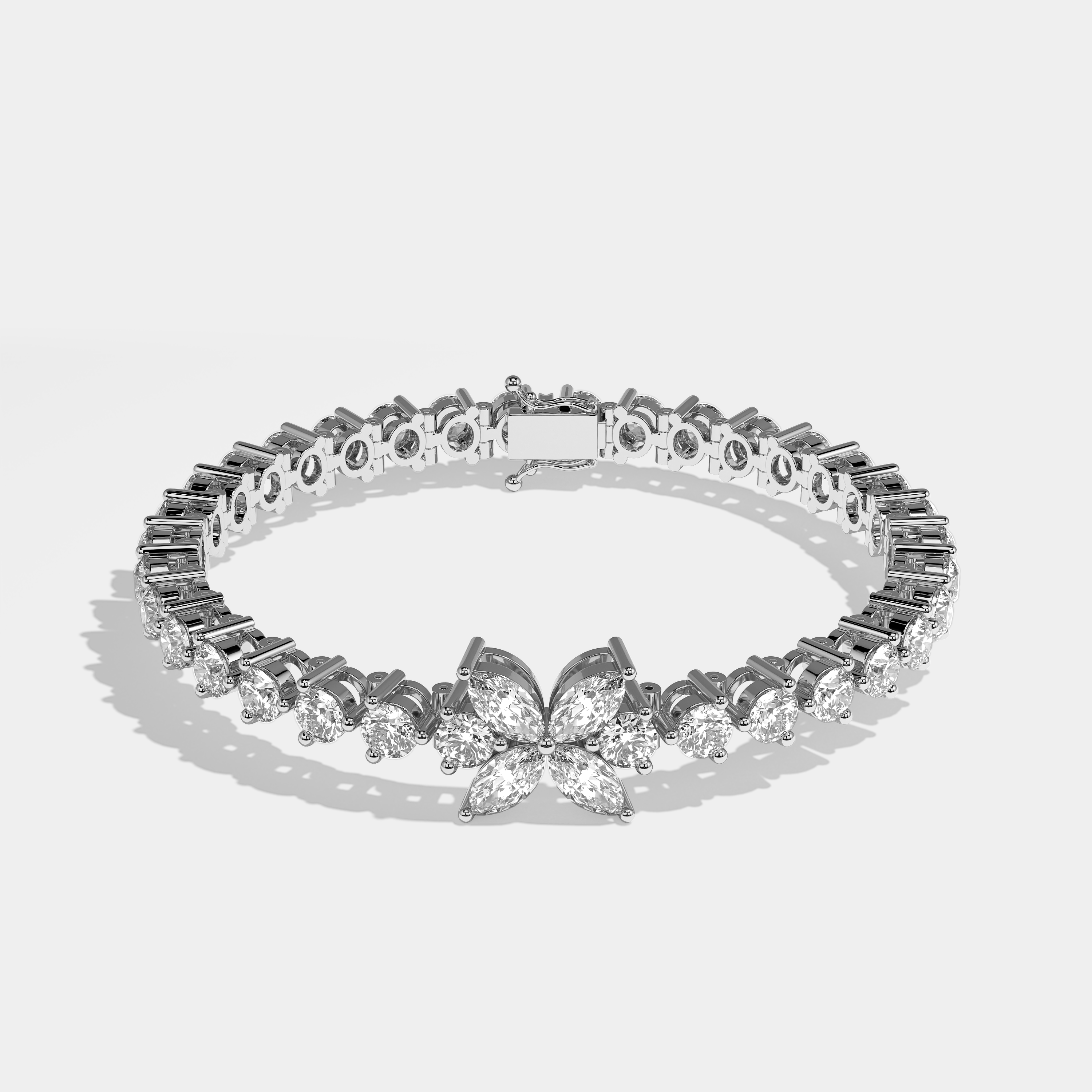 Pulsera de tenis Durjini | Blanco