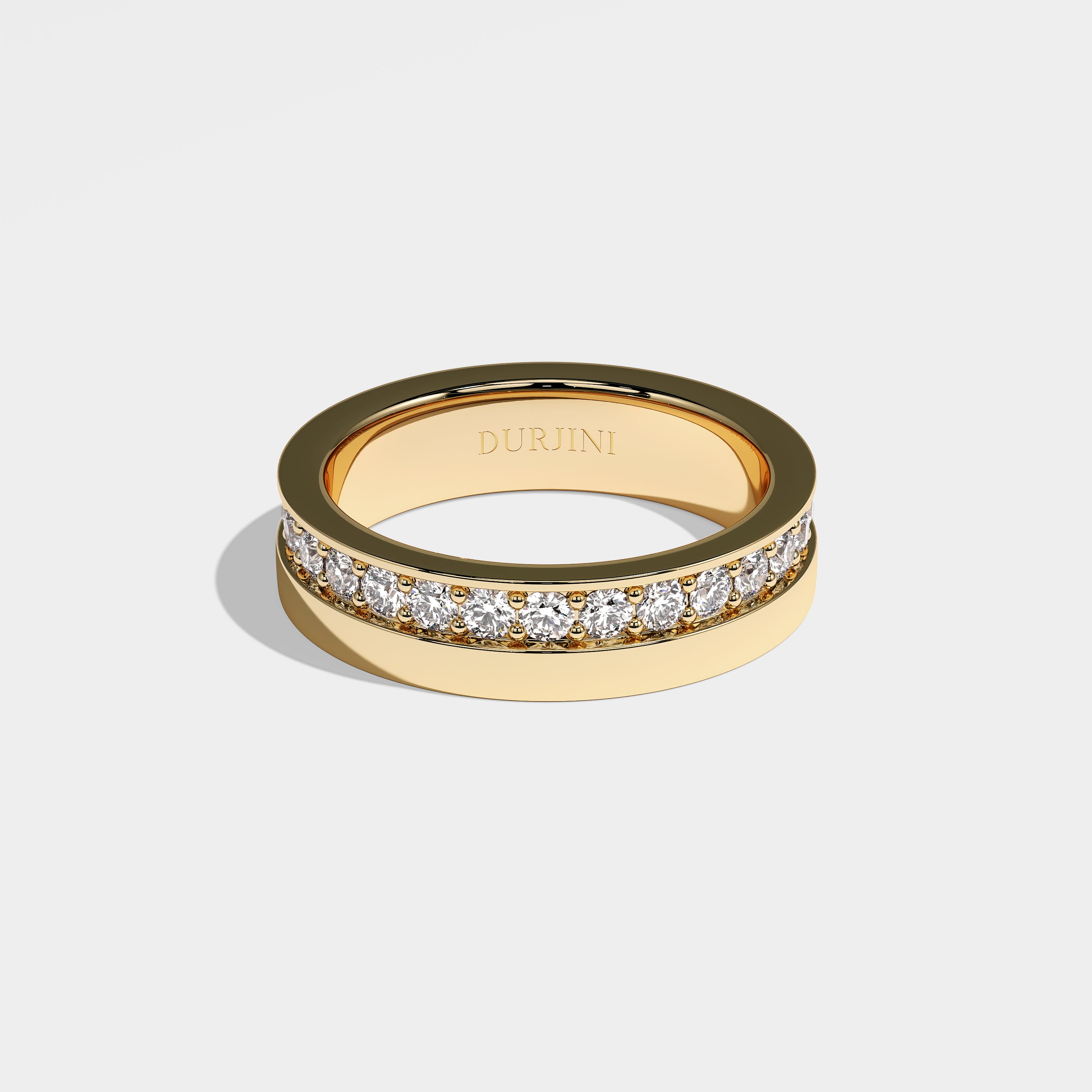 William Diamond Round Brilliant Engagement Ring 18K Yellow Gold 3.00ct