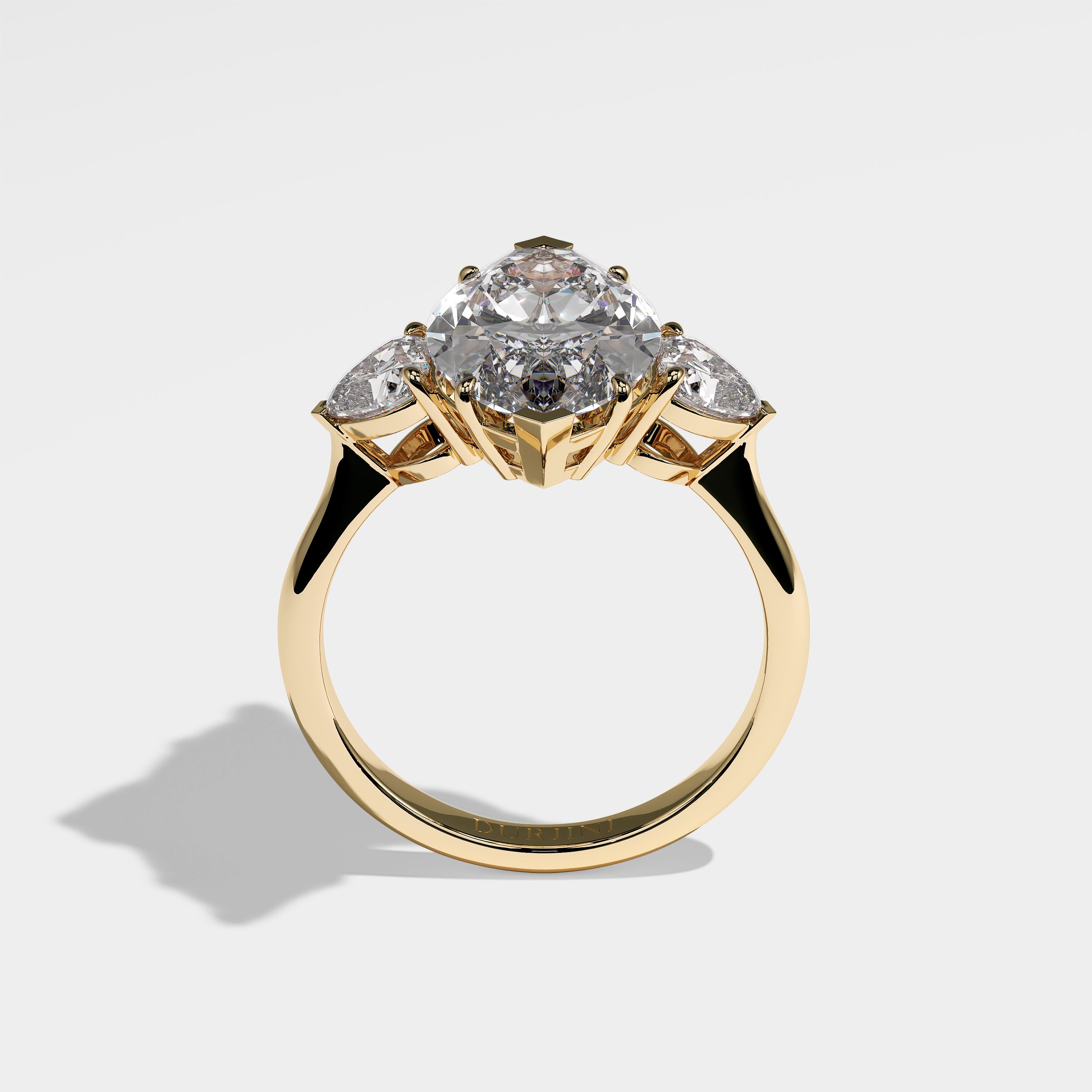 Freya Diamond Marquise Engagement Ring 18K Yellow Gold 7.00ct