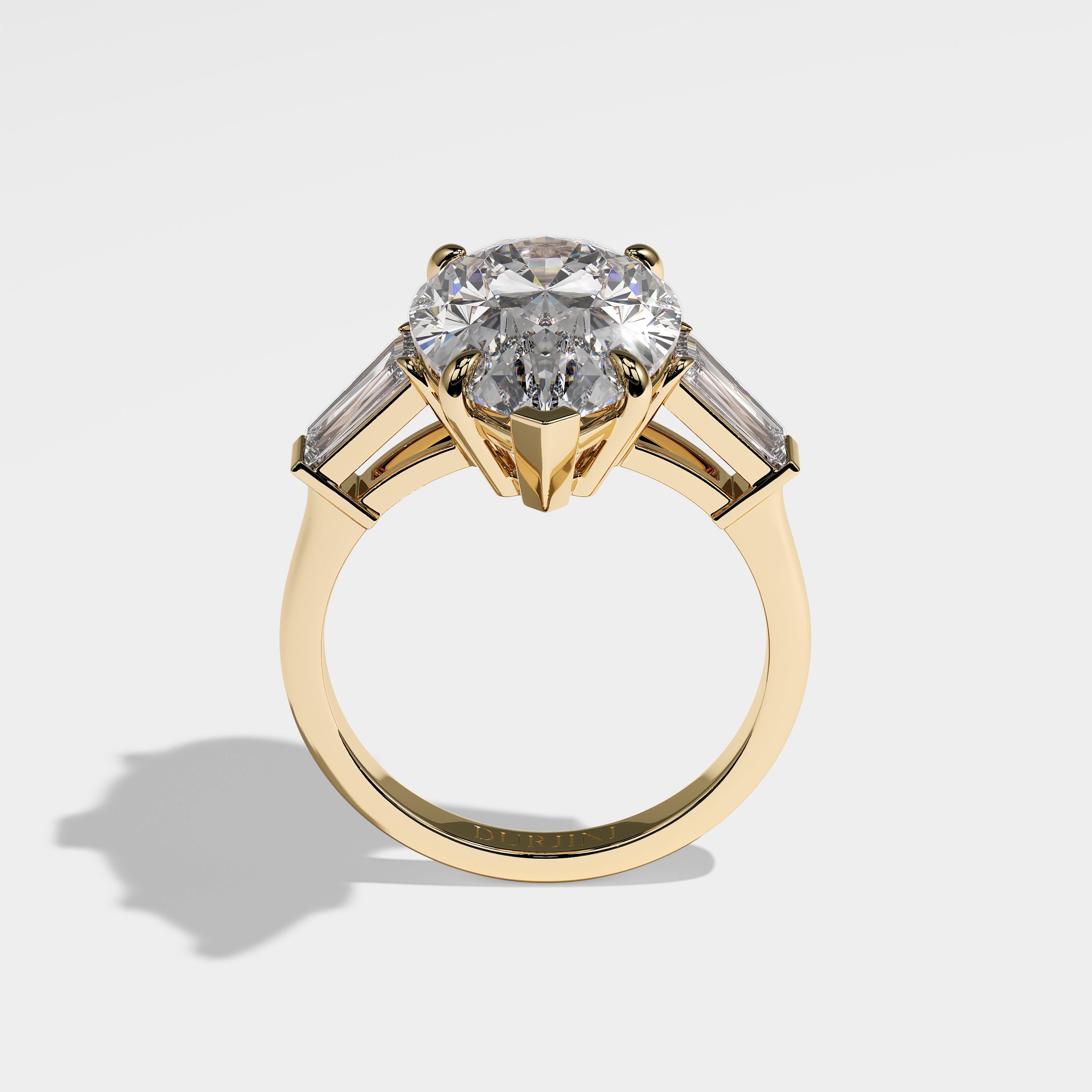 Eliza Diamond Pear Engagement Ring 18K Yellow Gold 5.30ct