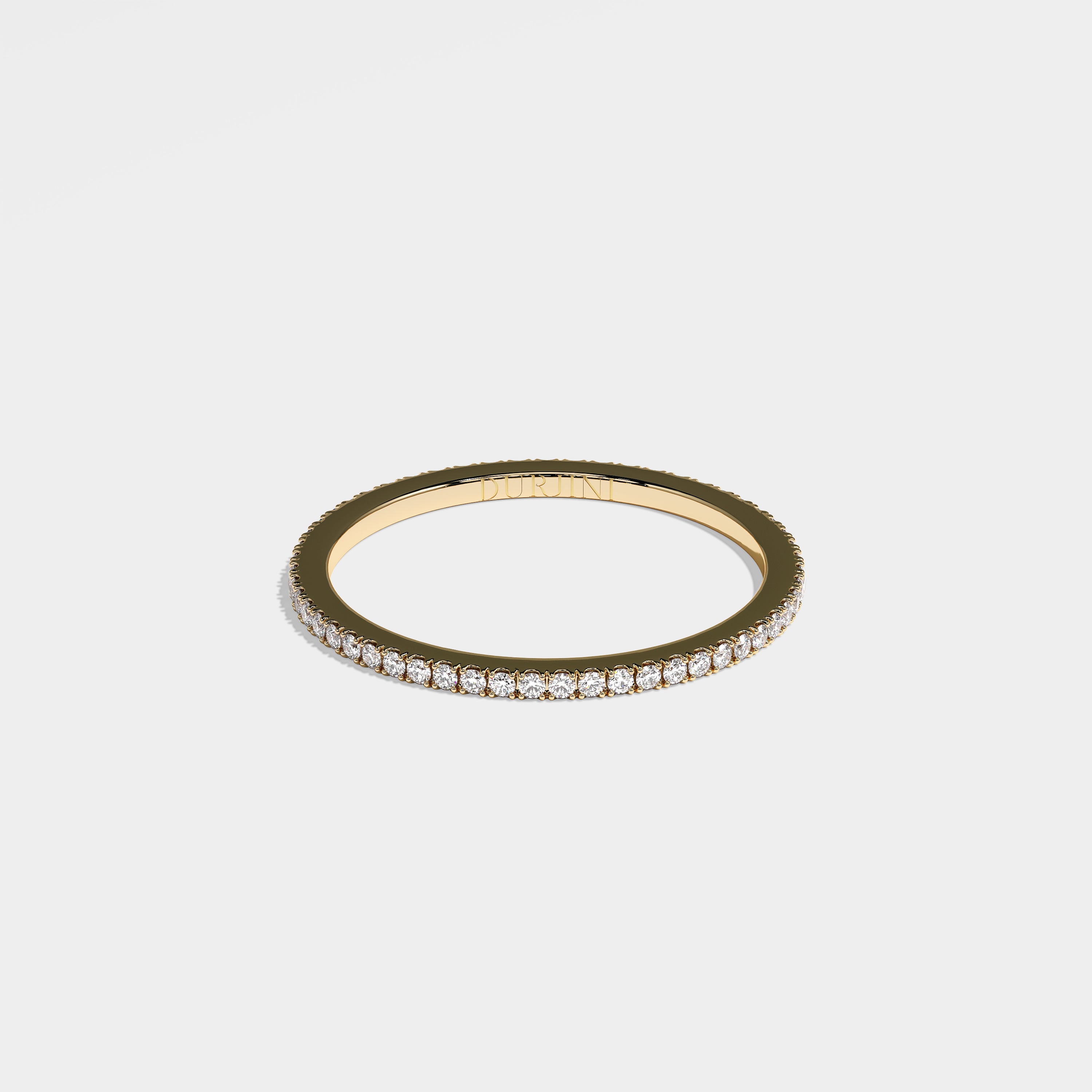Lana Diamond Round Brilliant Eternity Engagement Ring 18K Yellow Gold 2.30ct