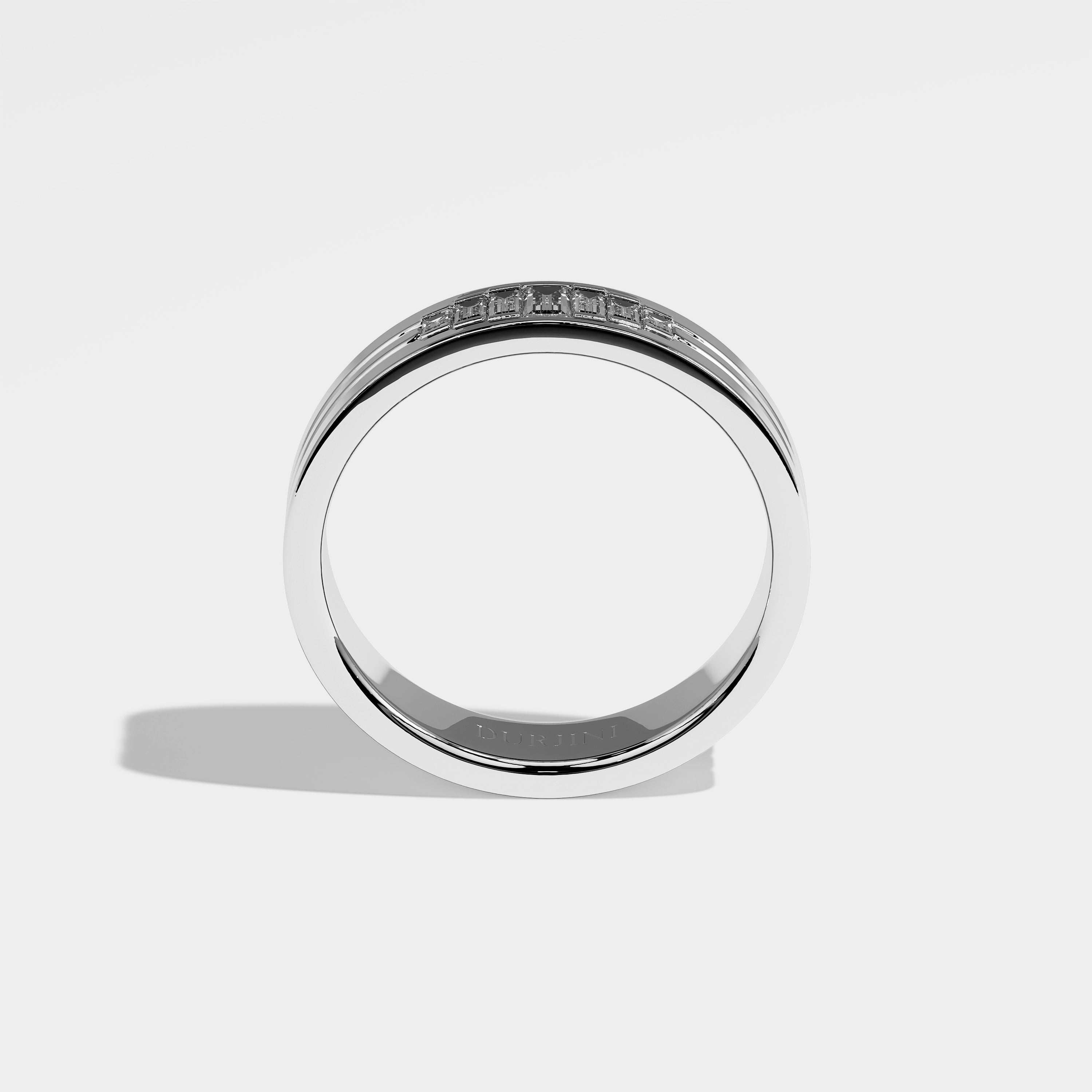 Harry Diamond Baguette Engagement Ring 18K White Gold 2.30ct
