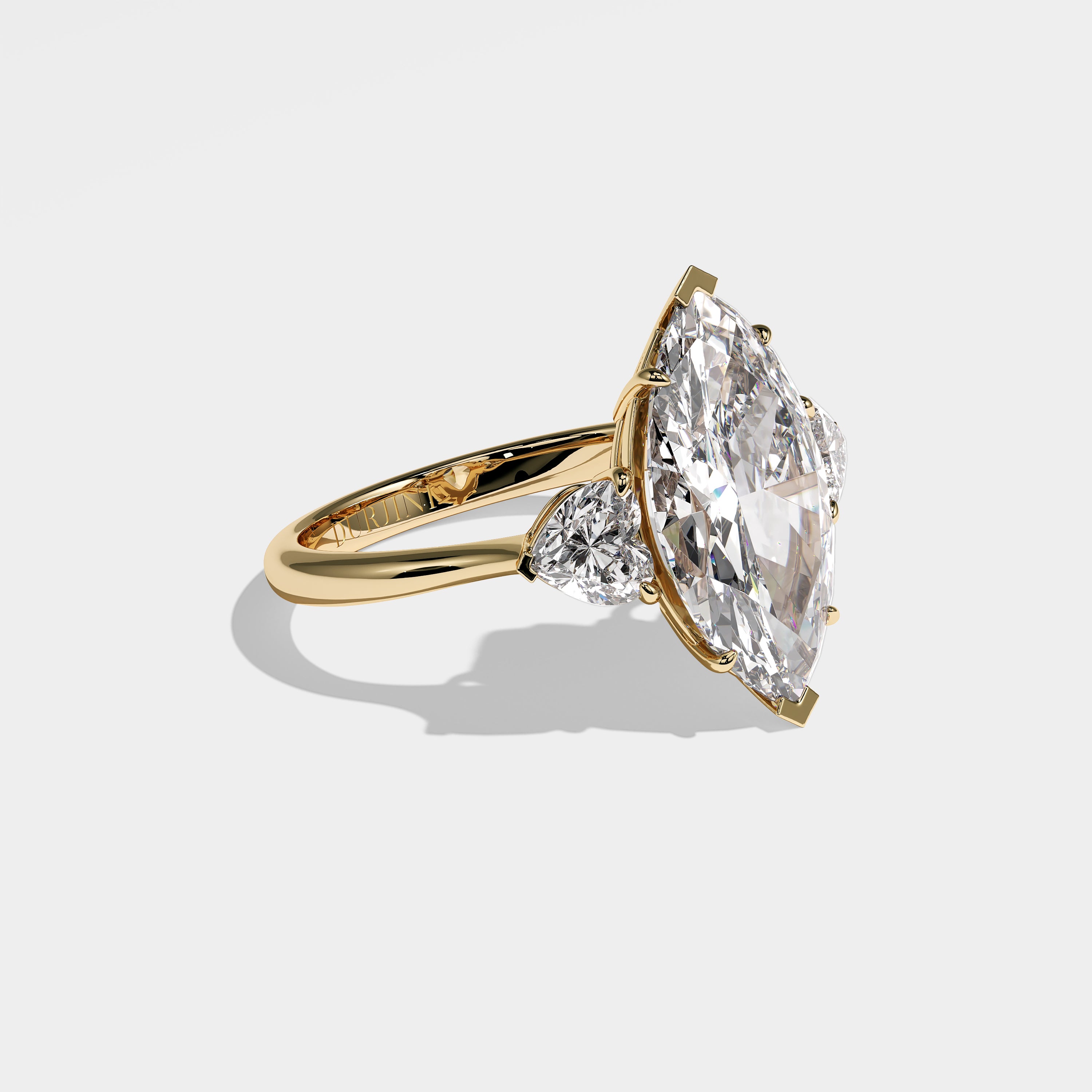 Freya Diamond Marquise Engagement Ring 18K Yellow Gold 7.00ct