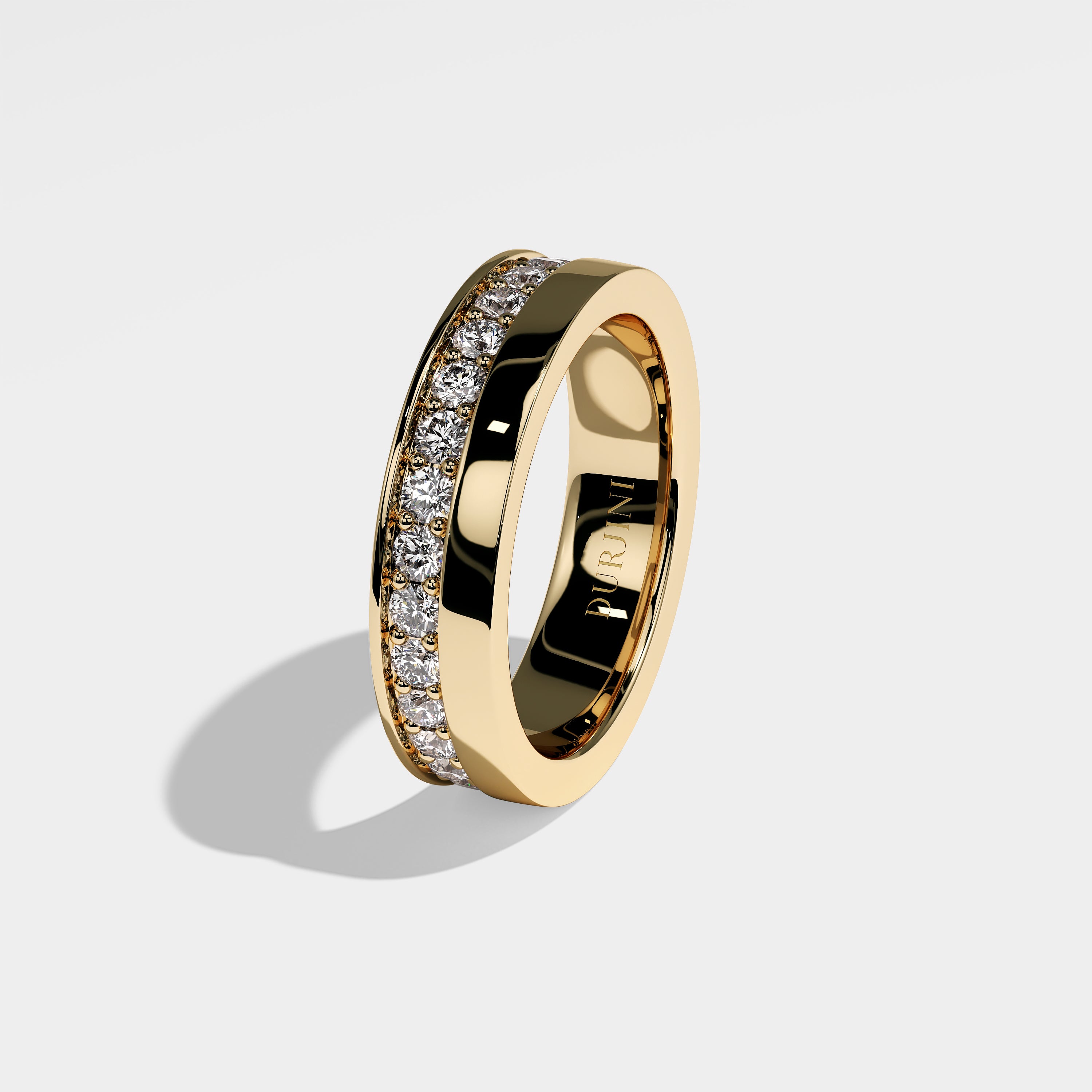 William Diamond Round Brilliant Engagement Ring 18K Yellow Gold 3.00ct