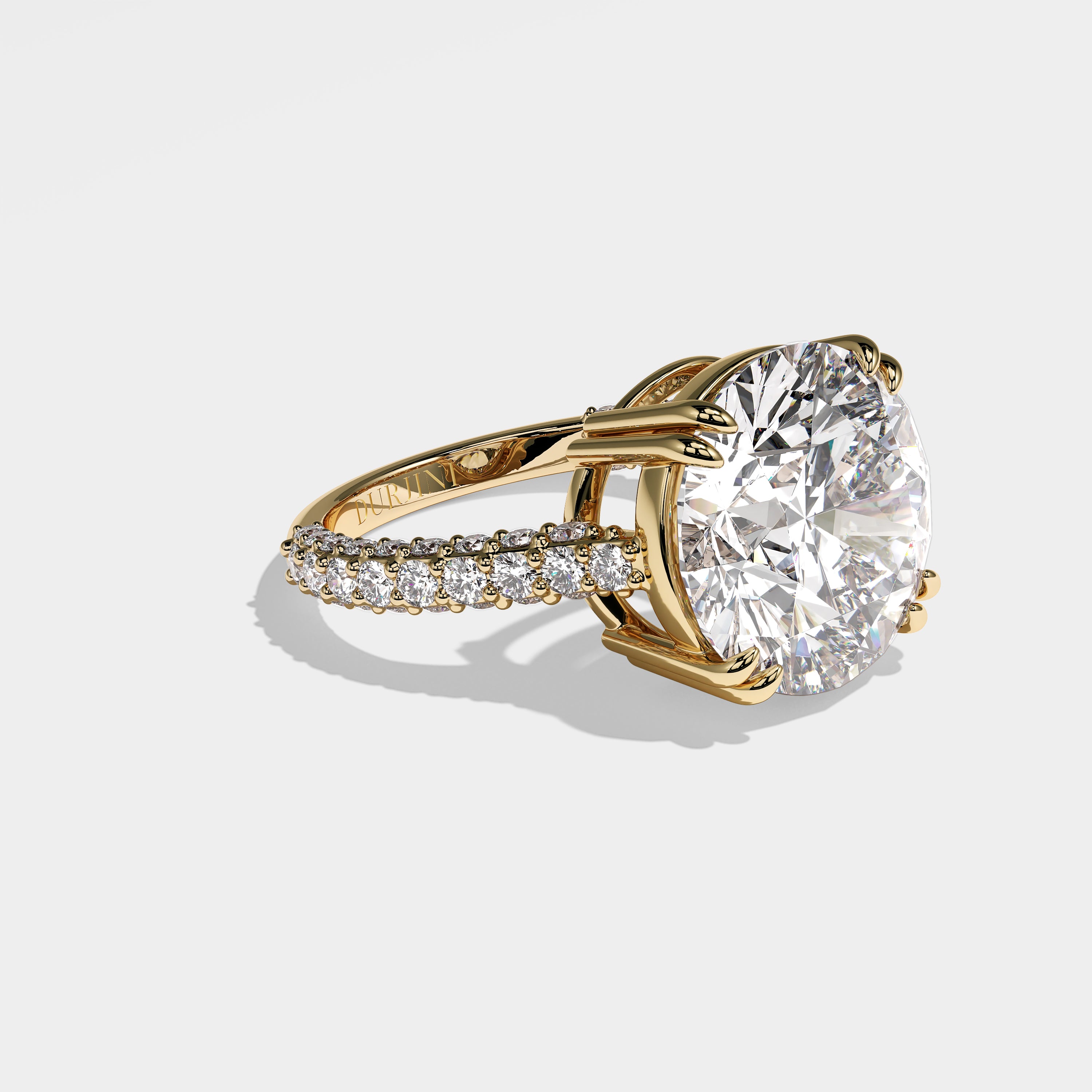 Wisam Diamond Round Brilliant Engagement Ring 18K Yellow Gold 6.00ct