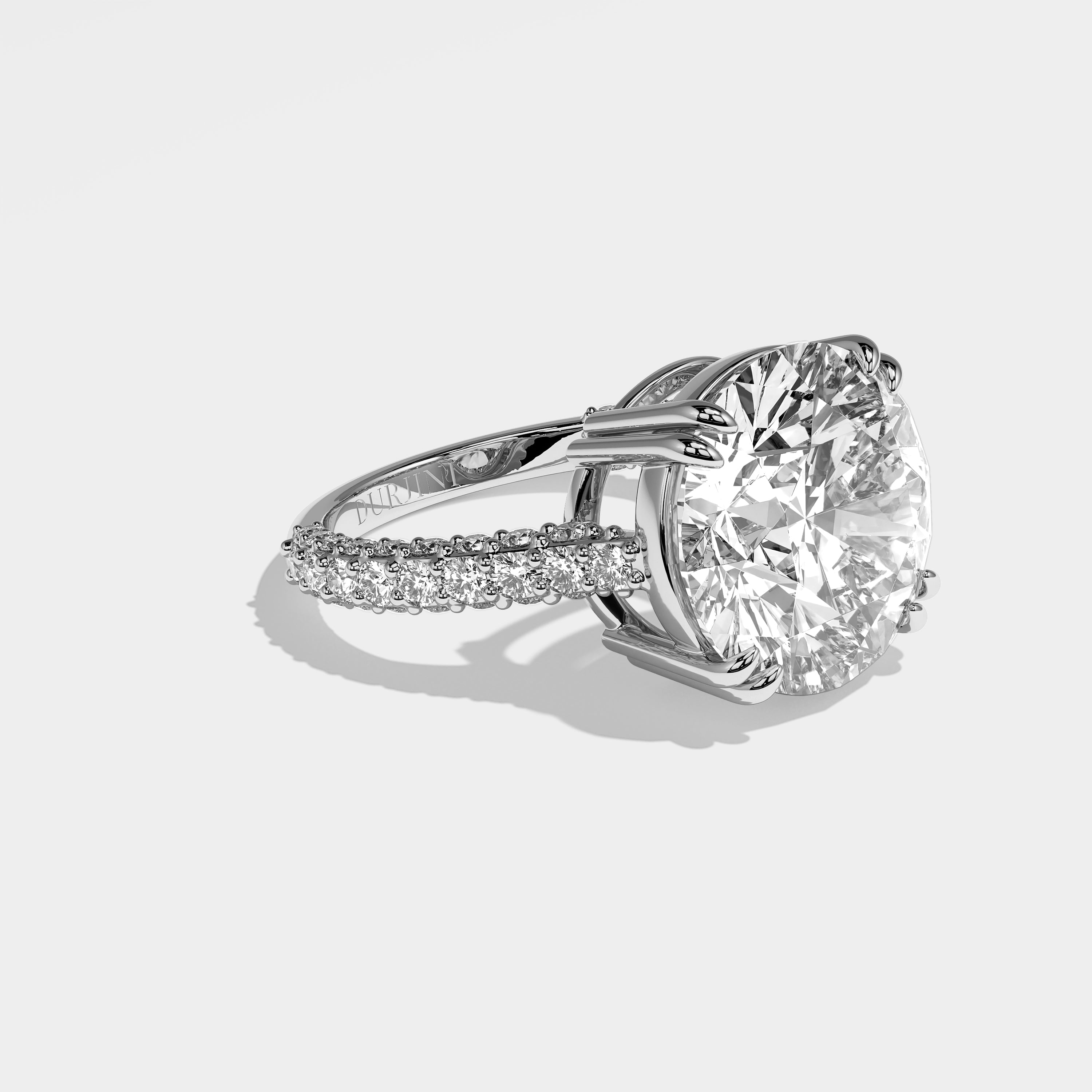 Nina Diamond Round Brilliant Engagement Ring 18K White Gold 6.00ct