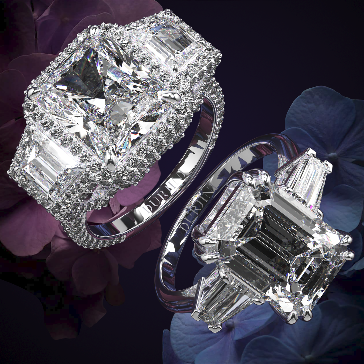 Asscher Collection | GIA Certified Asscher Jewellery - Kurbani Durjini