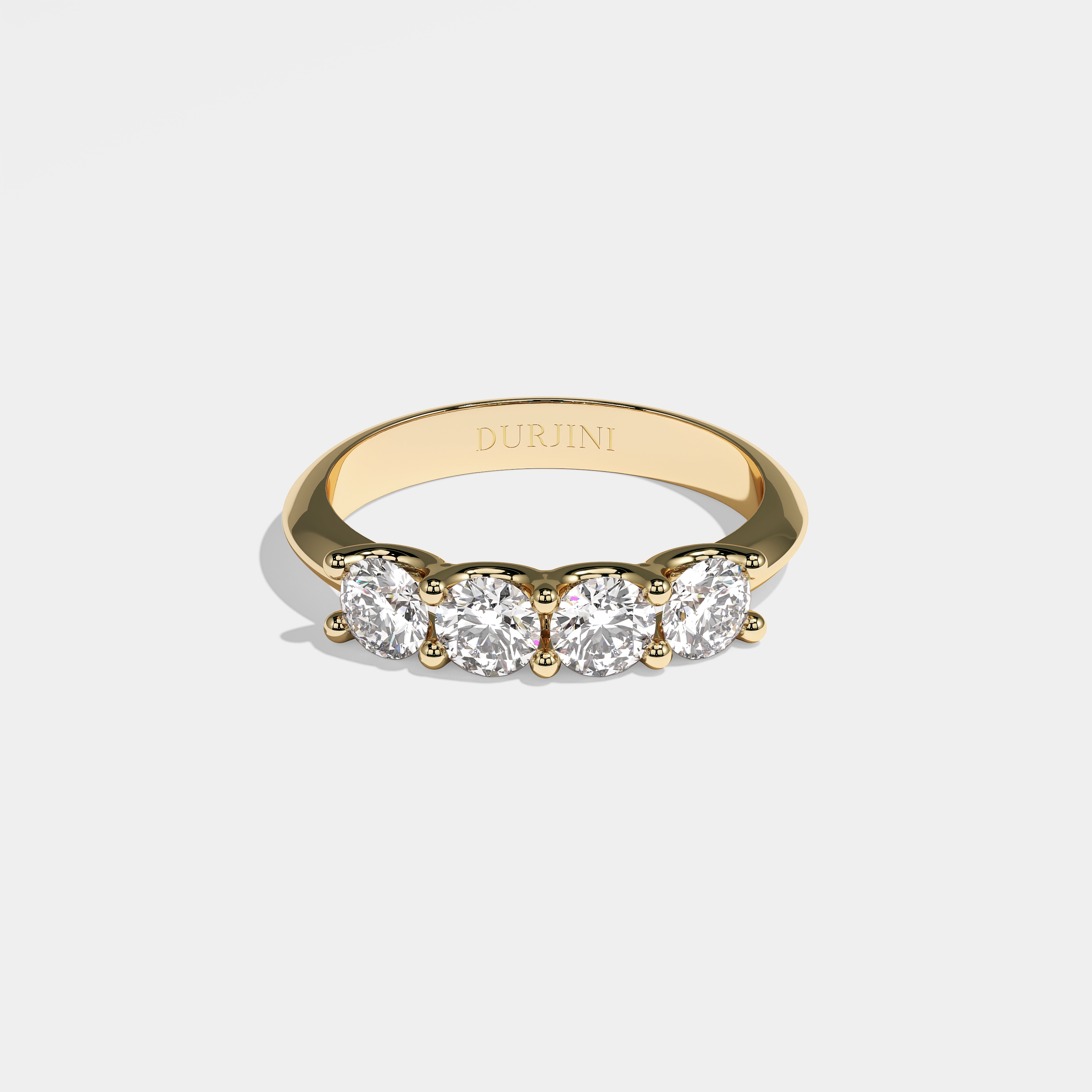 Mireille Diamond Round Brilliant Engagement Ring 18K Yellow Gold 2.00ct