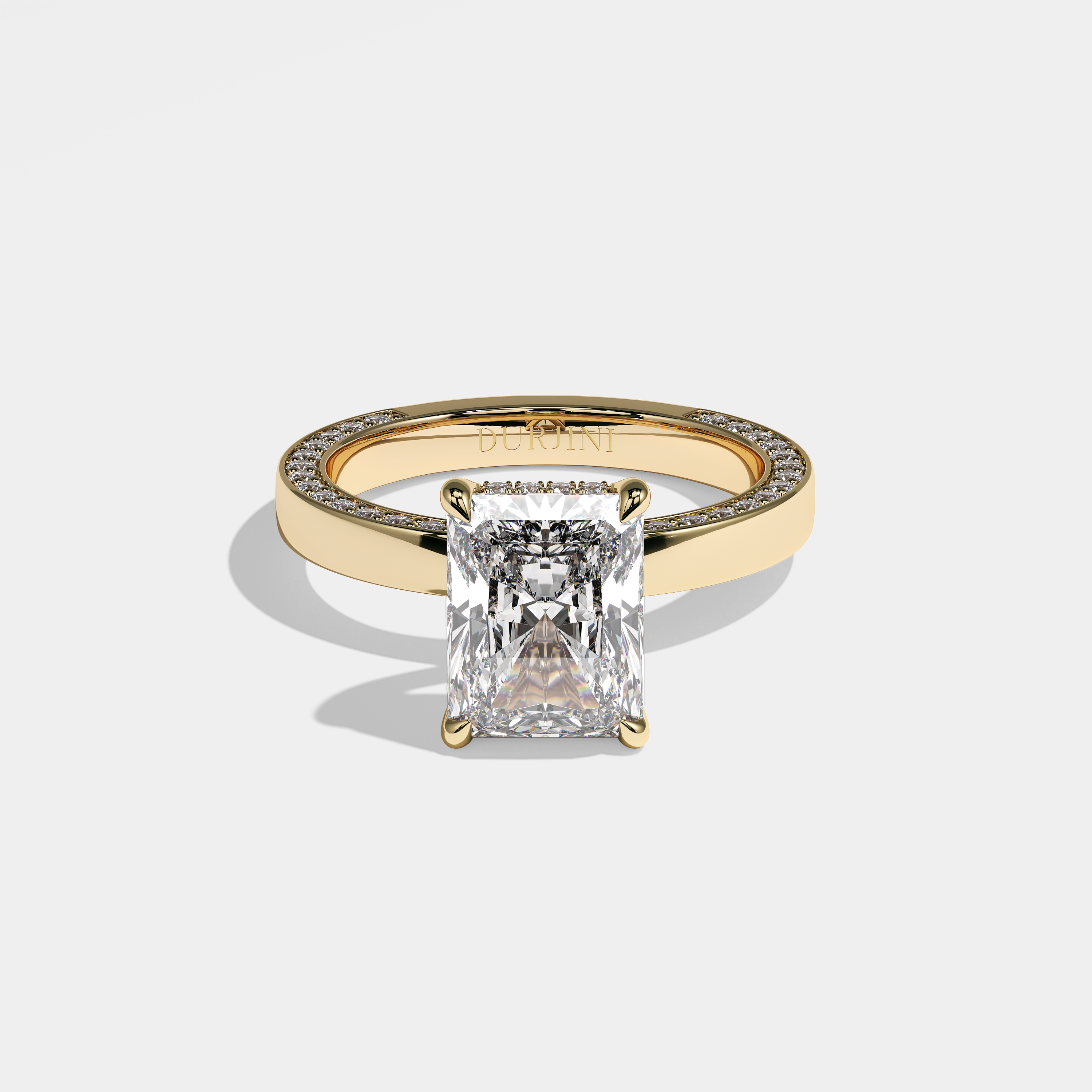 Nadia Diamond Radiant Engagement Ring 18K Yellow Gold 3.00ct