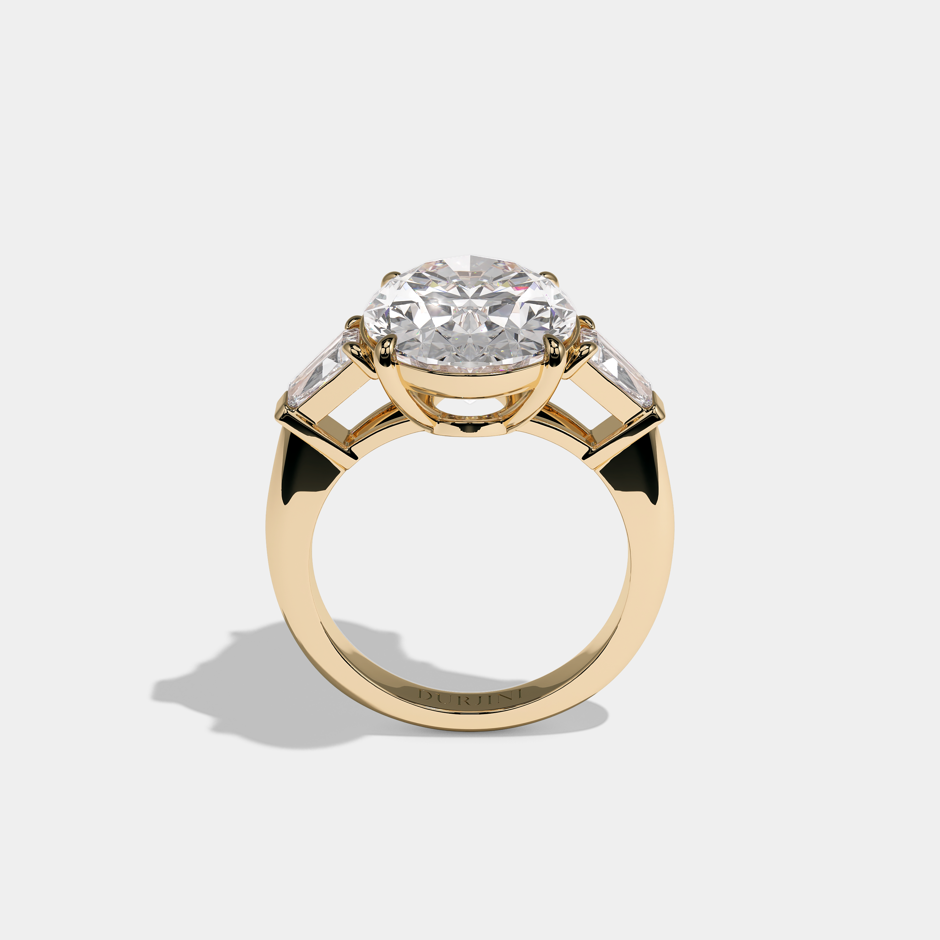 Isolde du Vent Diamond Oval Halo Engagement Ring 18K Yellow Gold 12.00ct