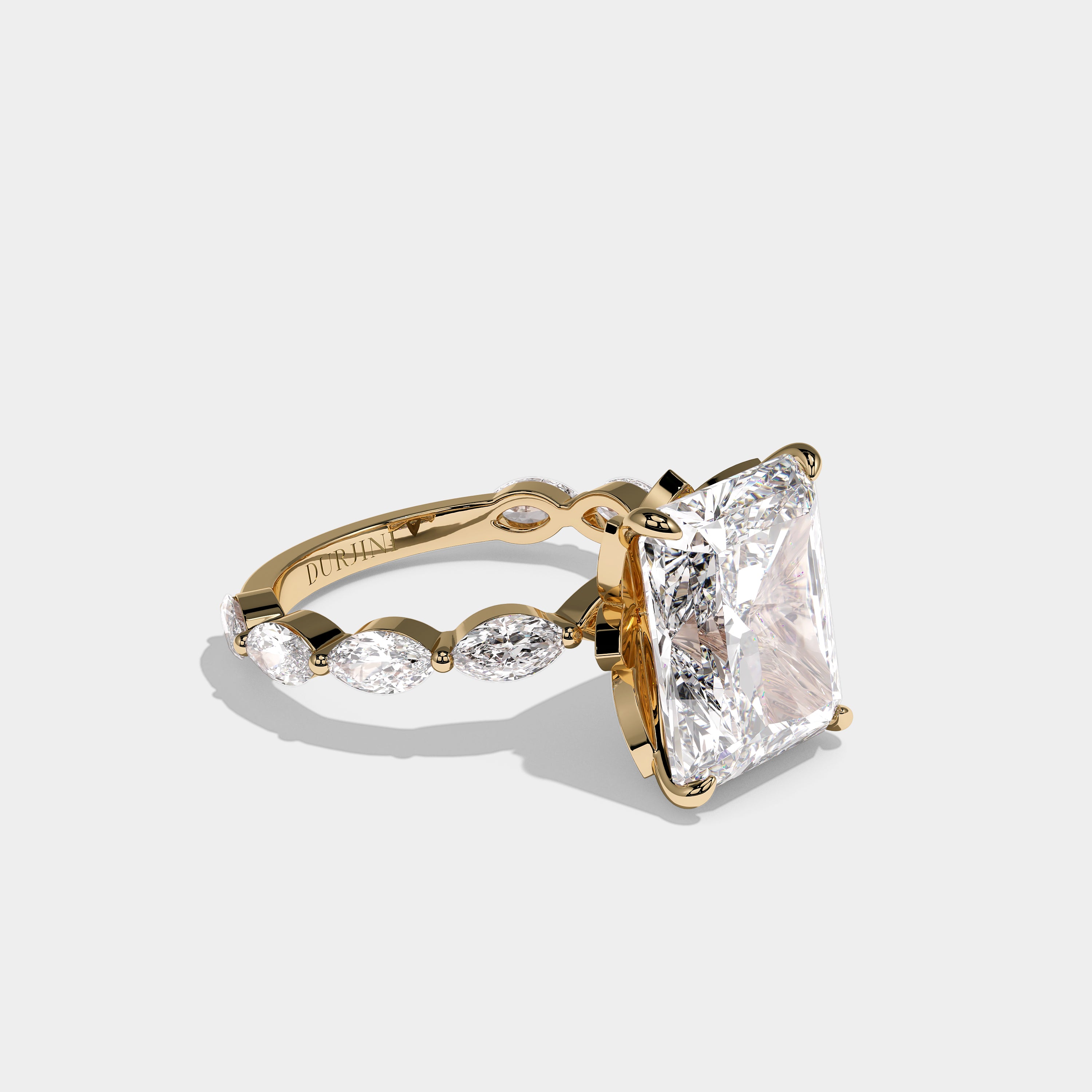 Right View – Kurbãni Durjini Caelmont Royale Diamond Radiant Engagement Ring
