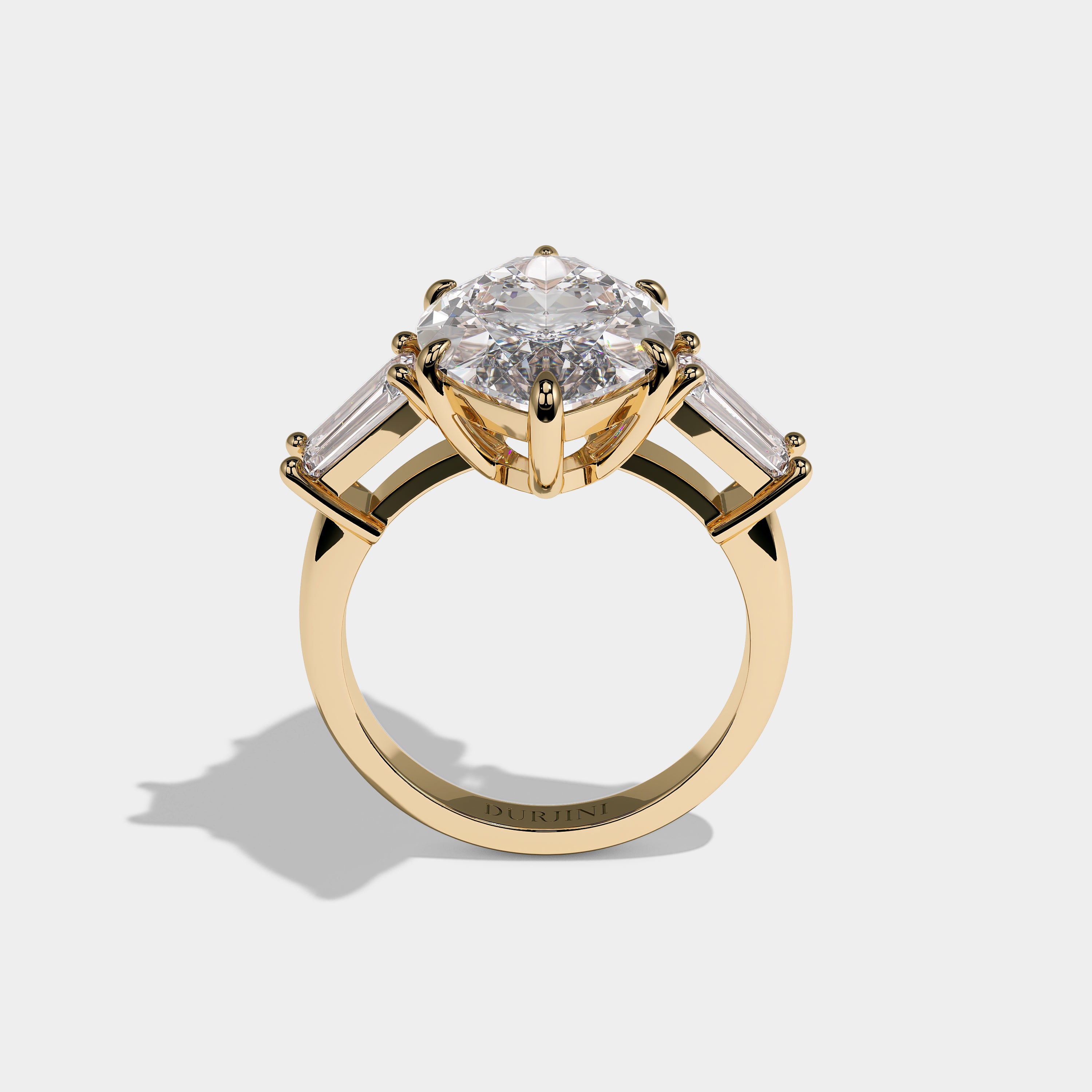 Full View – Kurbãni Durjini Orvella Royale Diamond Marquise Engagement Ring