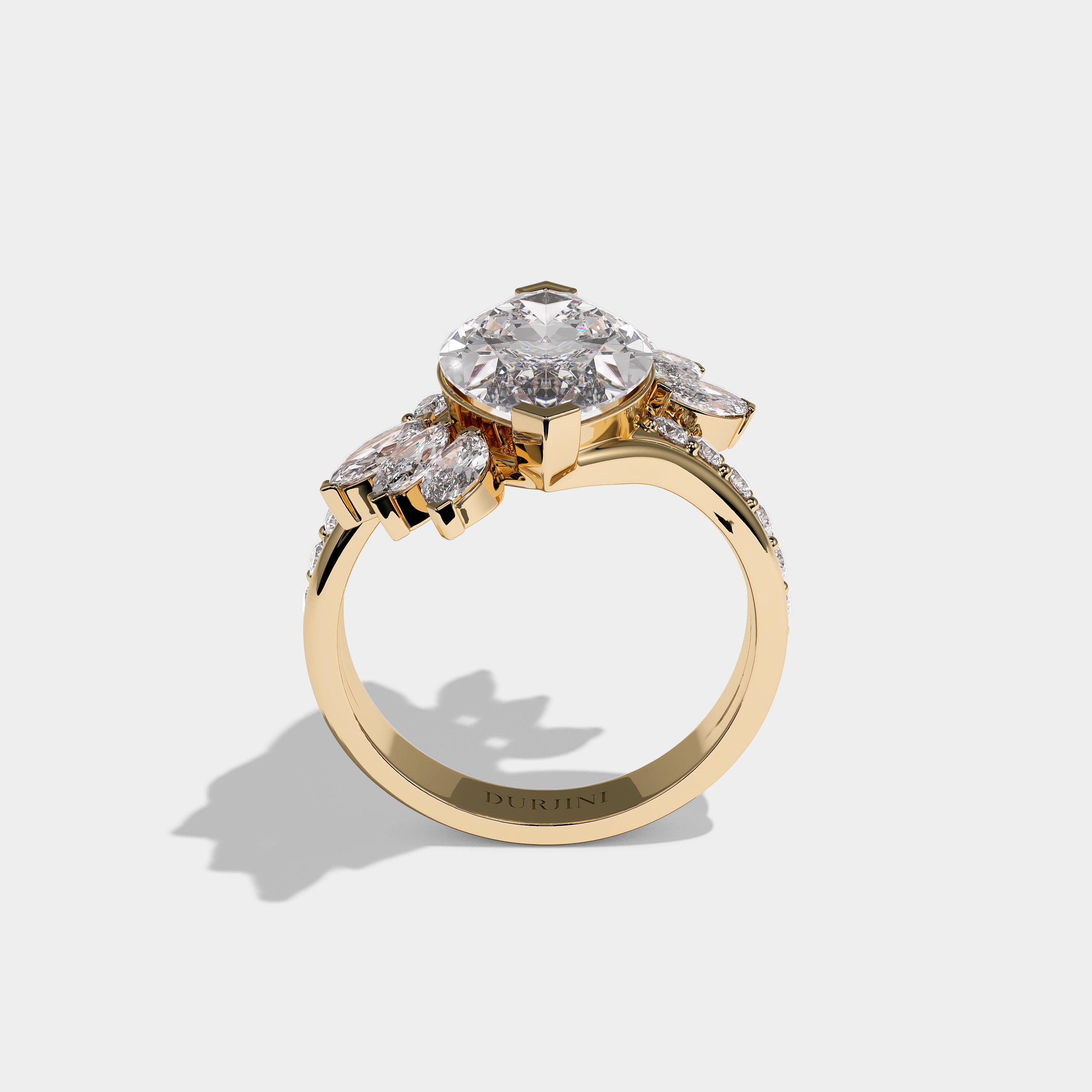 Full View – Kurbãni Durjini Bellorin Royale Diamond Marquise Engagement Ring