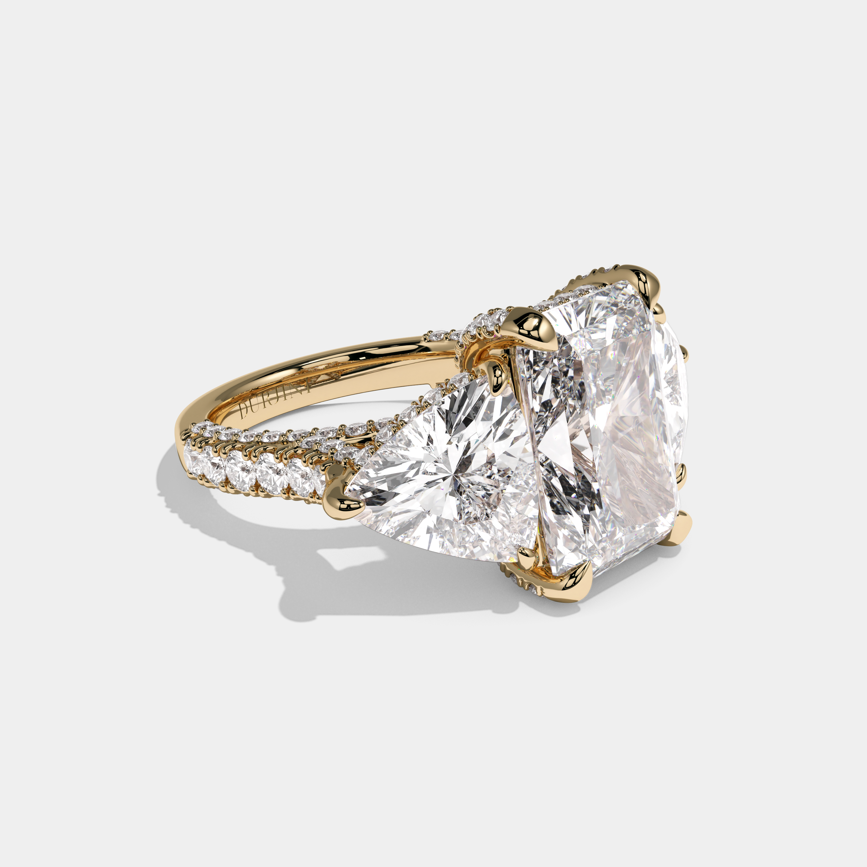 Miriam Radiant Cut Diamond Engagement Ring 13.0ct 18K Yellow Gold