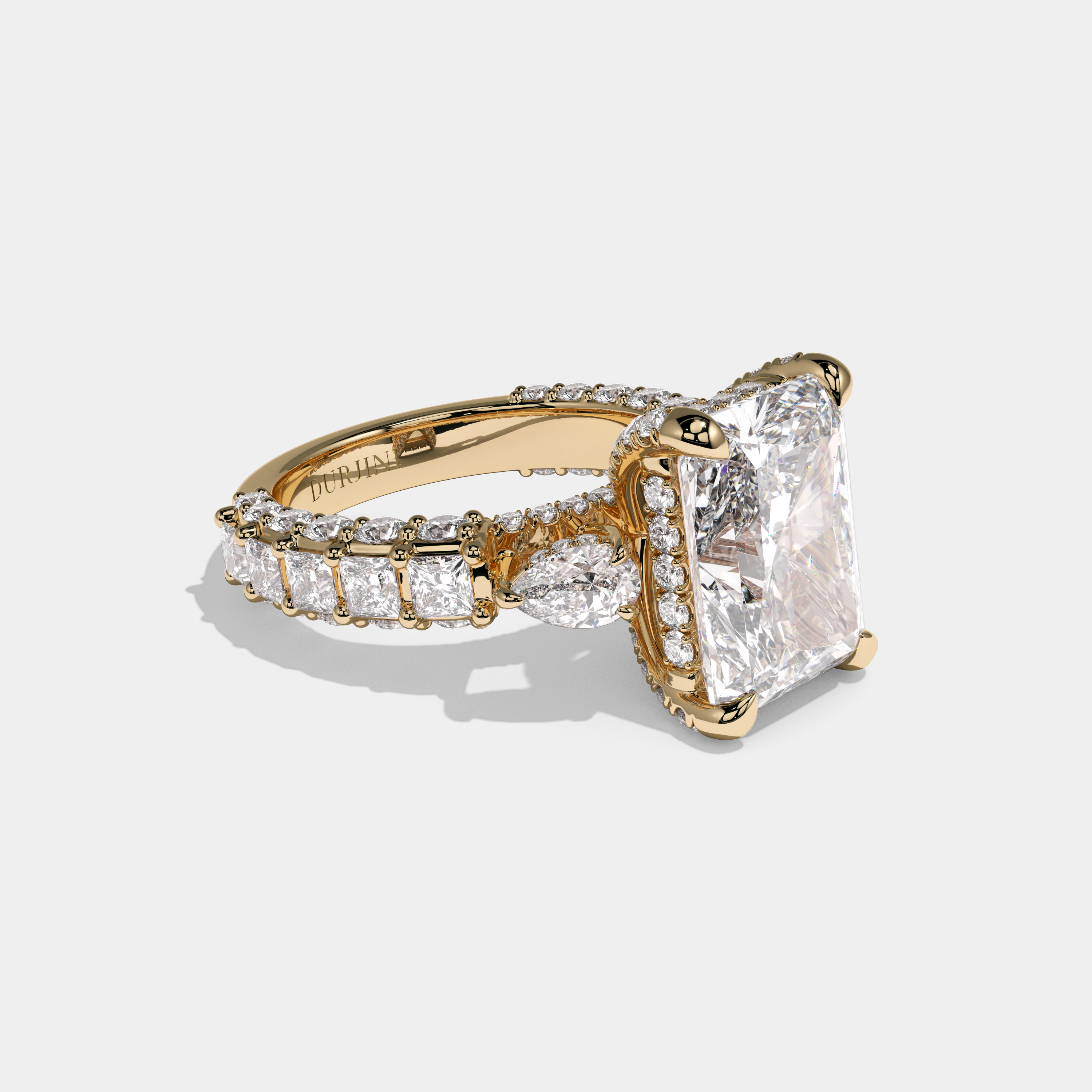Charlotte Radiant Cut Diamond Engagement Ring 15ct 18K Yellow Gold