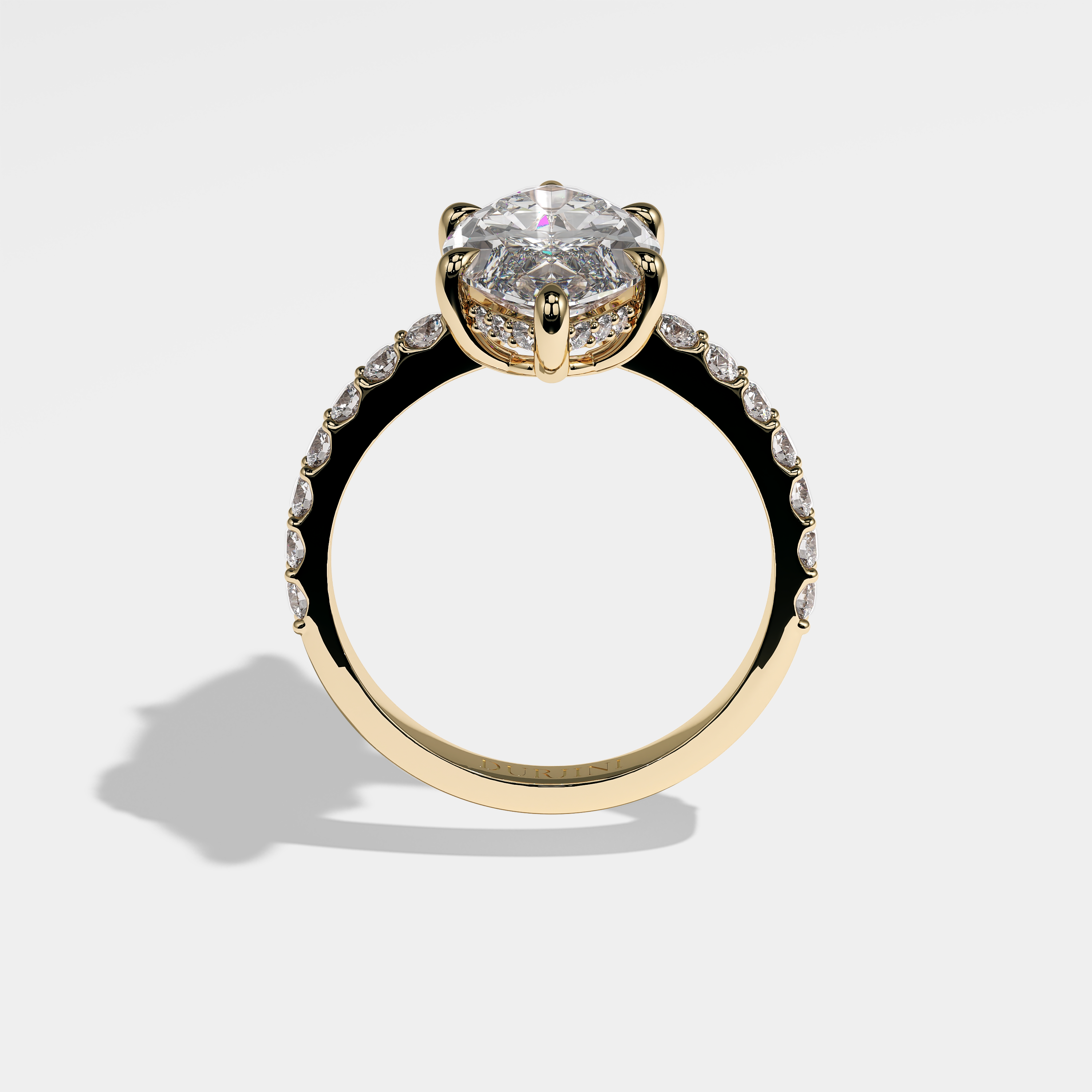 Mila Diamond Marquise Engagement Ring 18K Yellow Gold 4.00ct